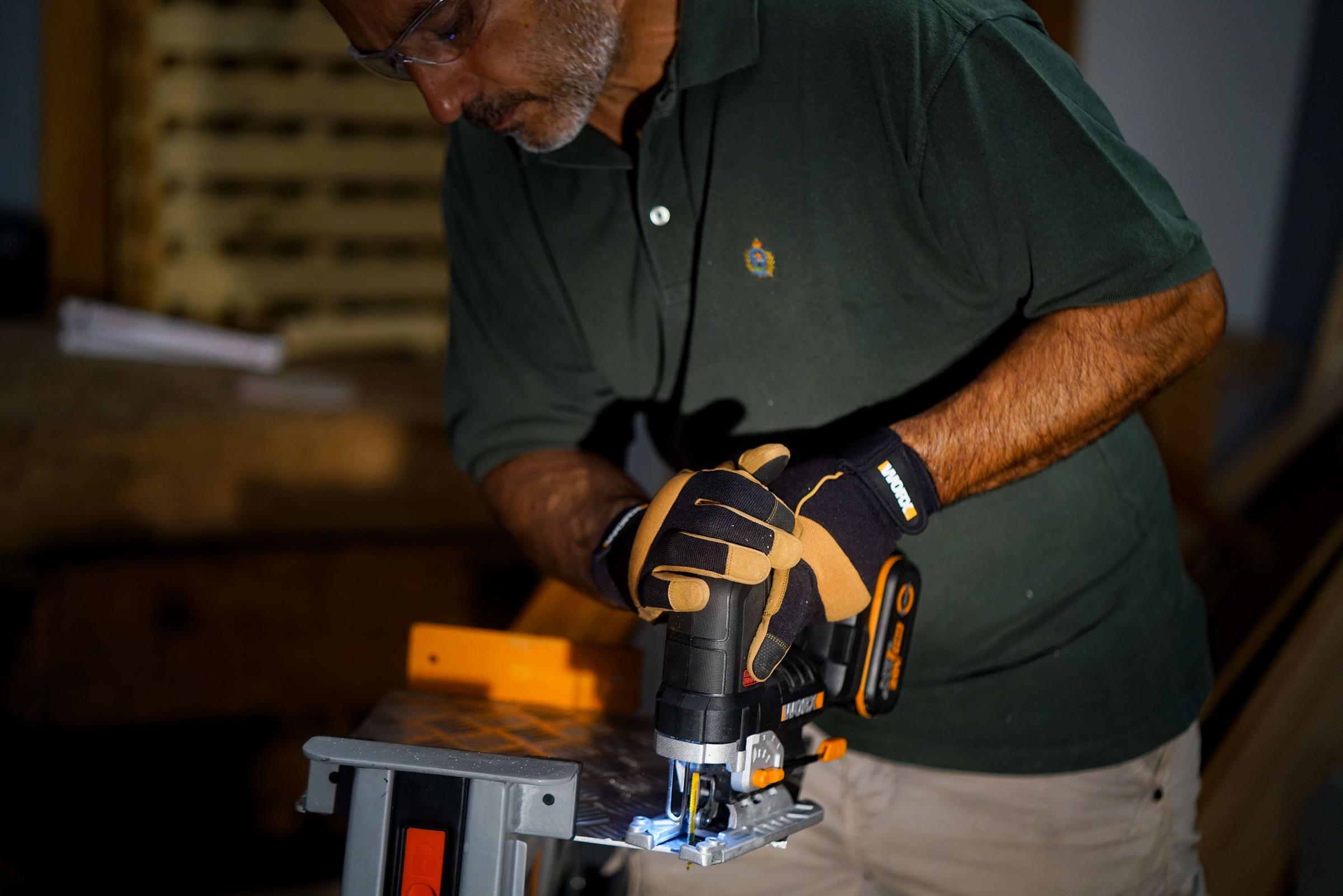 Worx Akku-Stichsäge »NITRO WX542«, Brushless-Motor, mit Absaug-Adapter, inkl. Akku & Ladegerät