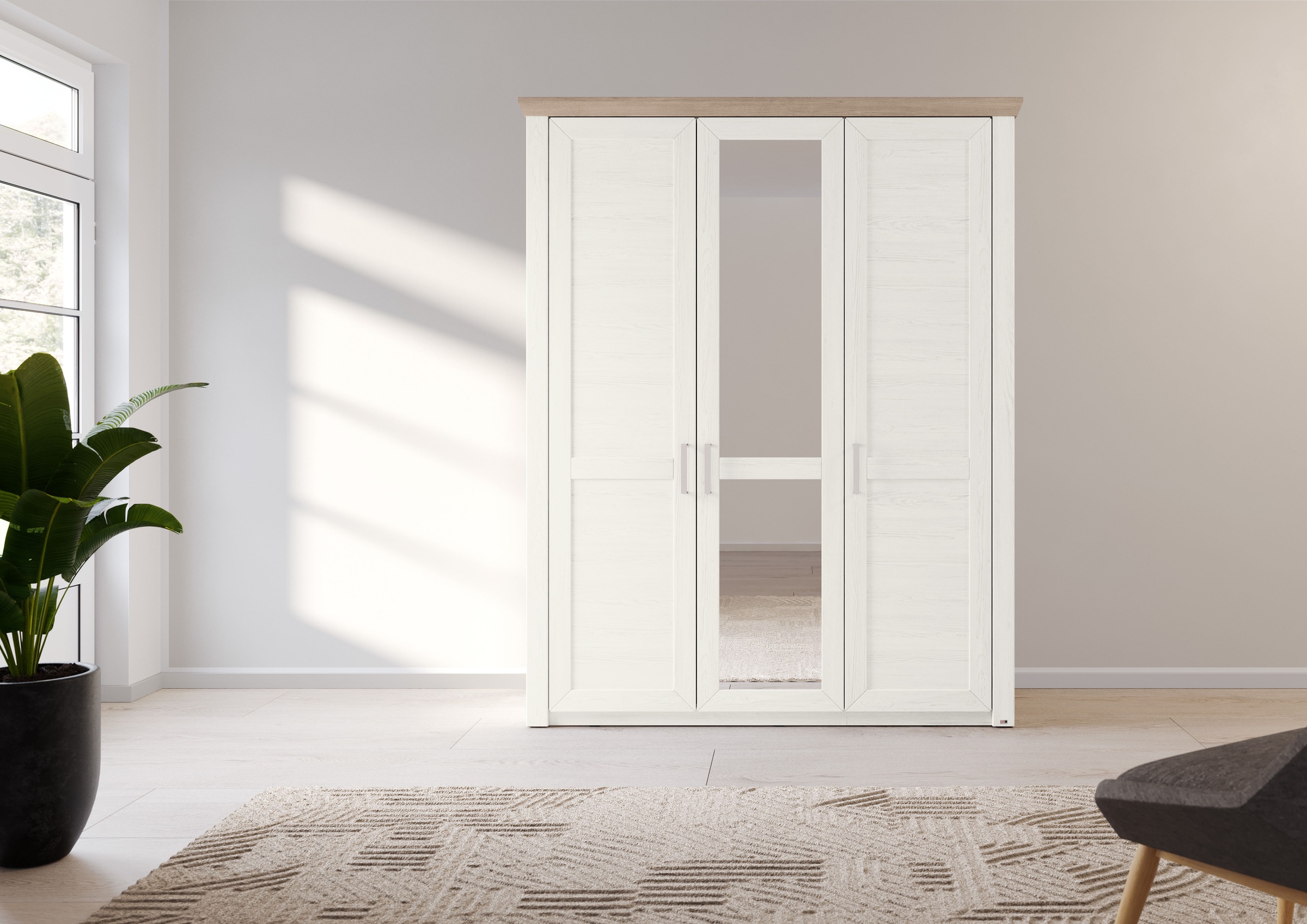 set one by Musterring Kleiderschrank "York Schlafen", (2 St.), mit Holz- un günstig online kaufen