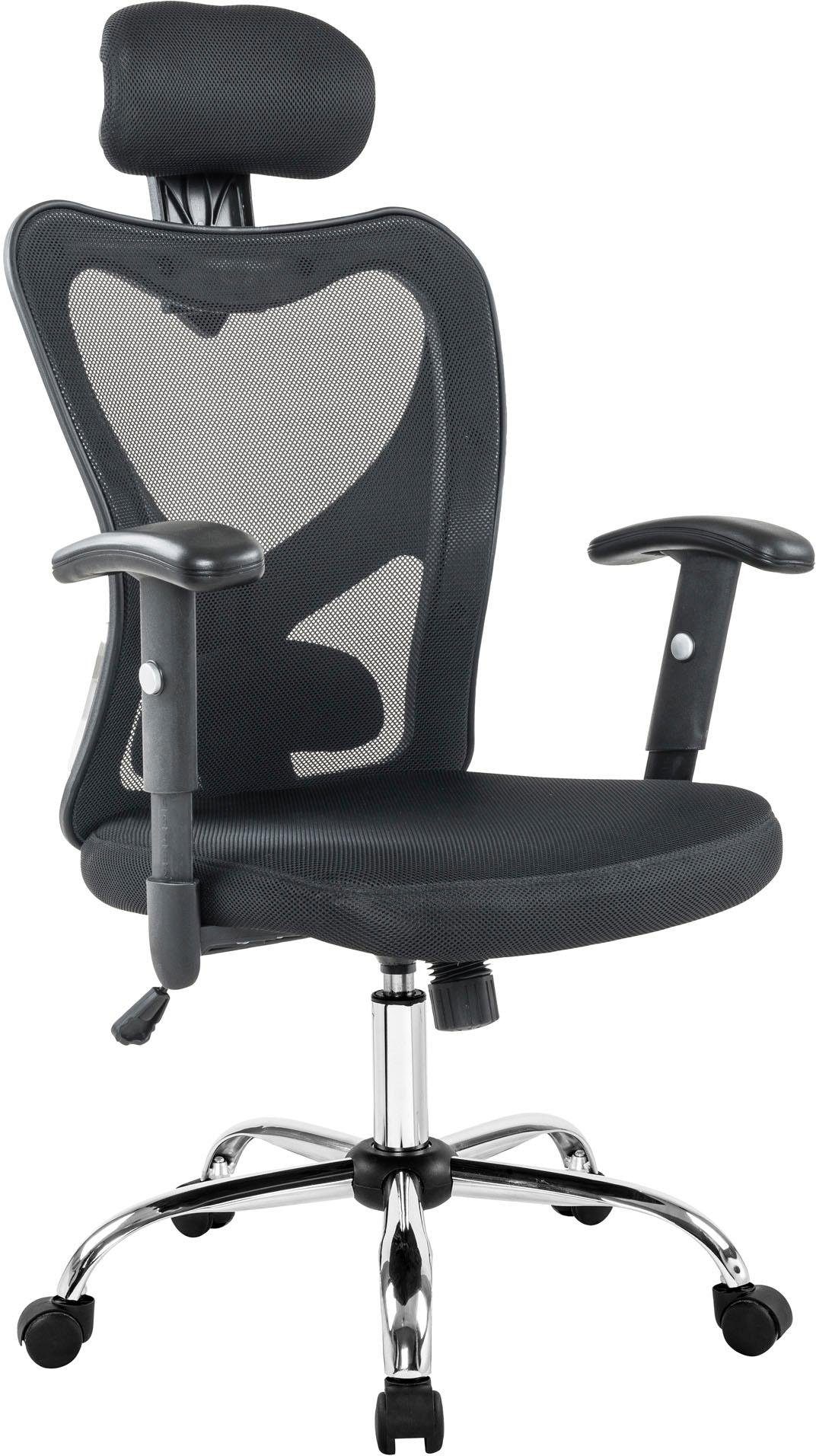 SalesFever Drehstuhl, Stoff-Netzstoff, Mit elegantem Schmetterlingsmechanis günstig online kaufen