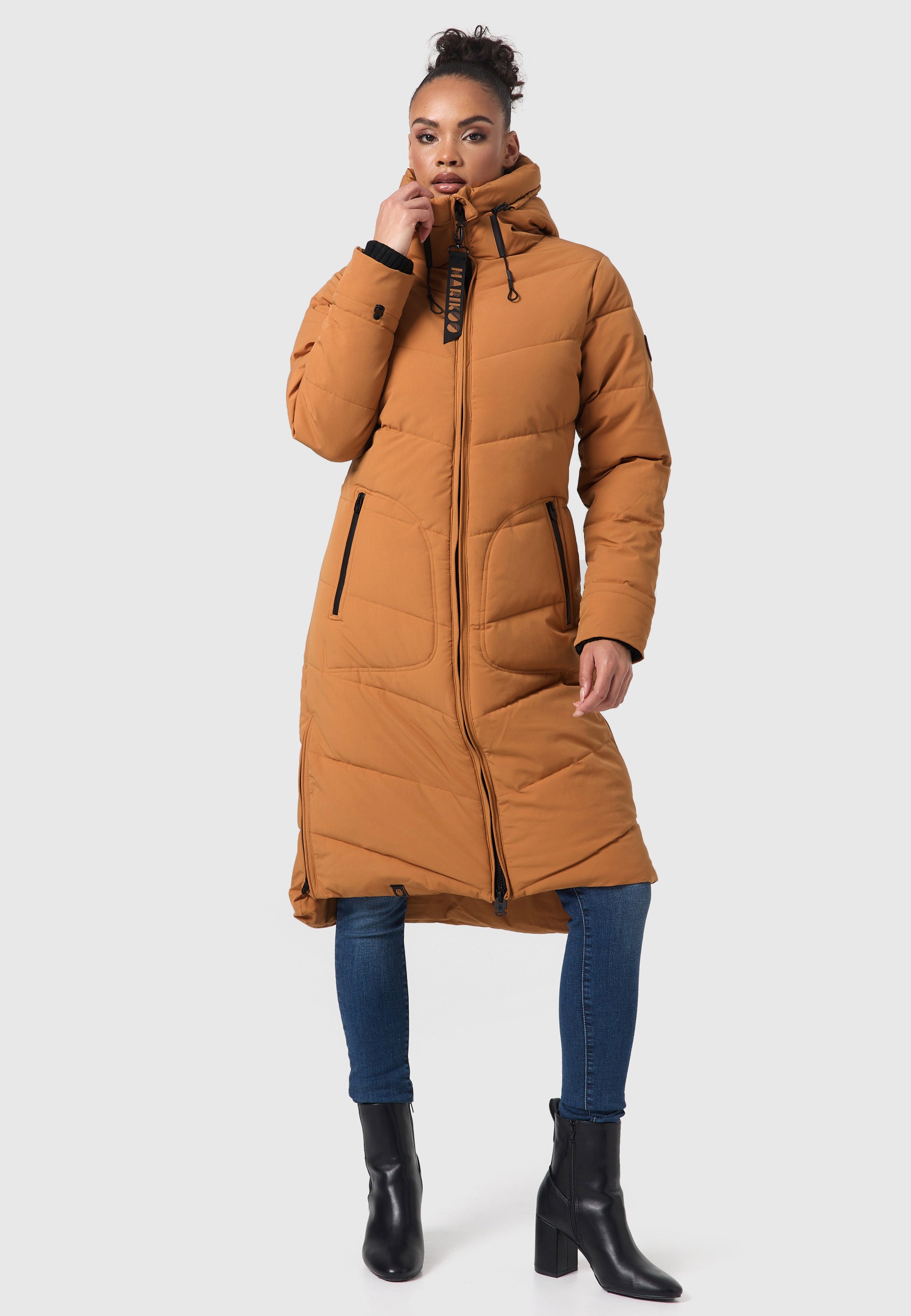 Marikoo Winterjacke "Benikoo", langer Winter Mantel gesteppt günstig online kaufen