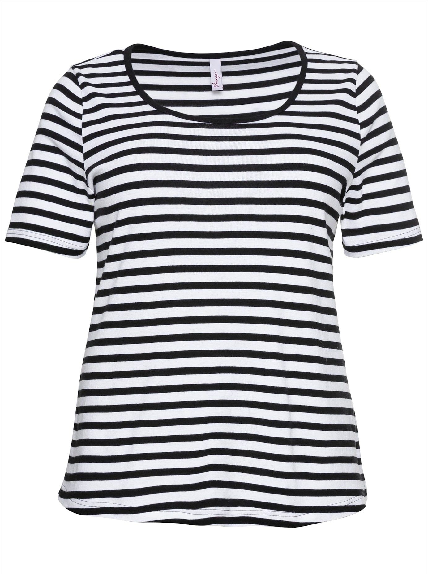 Sheego Kurzarmshirt »T-Shirt«, (1 tlg.)
