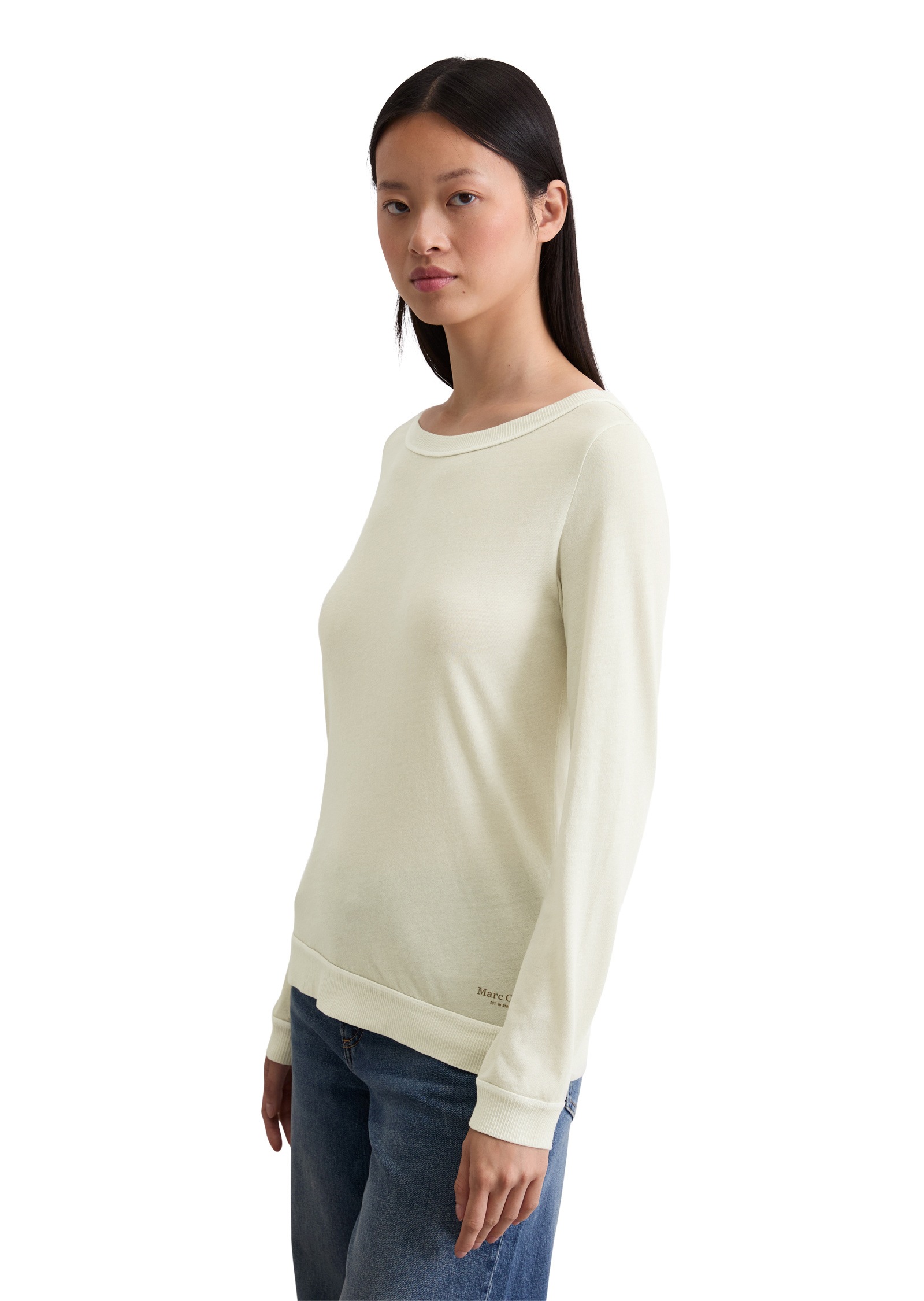 Marc OPolo Langarmshirt "aus Organic Cotton" günstig online kaufen