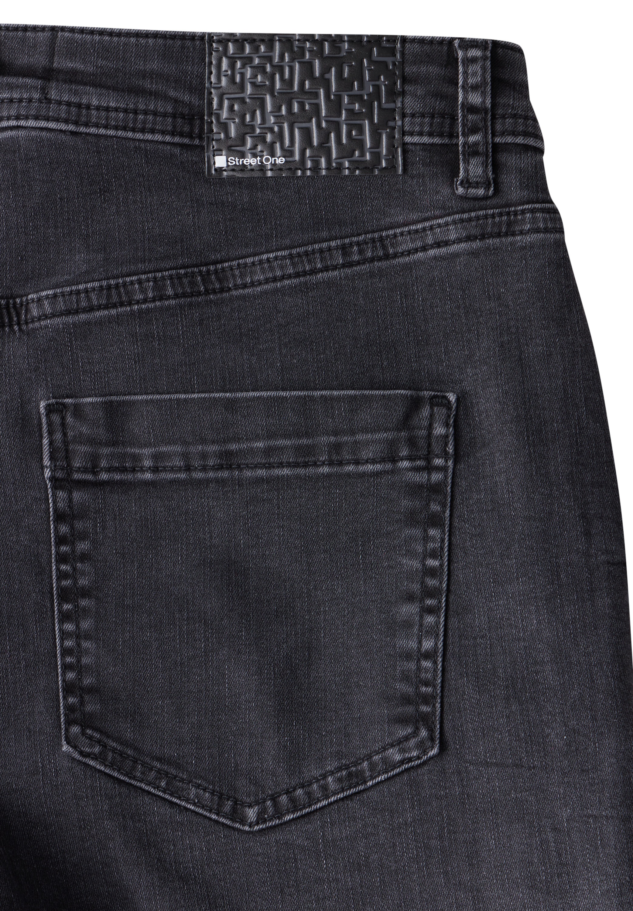 STREET ONE Gerade Jeans, High Waist
