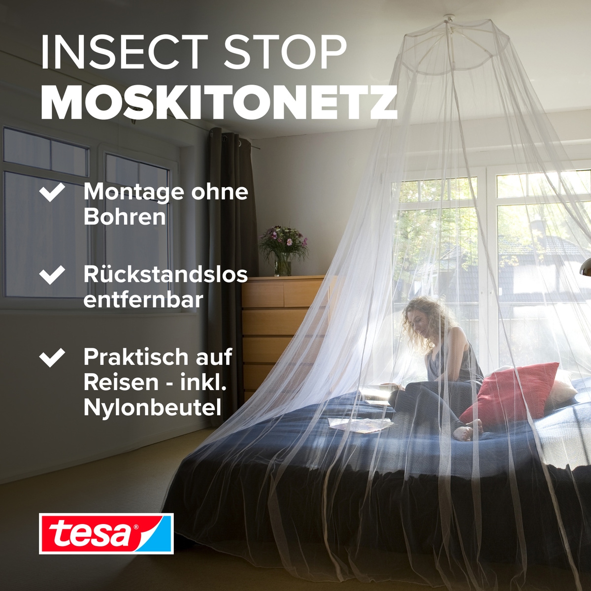 tesa Insektenschutz-Vorhang »Insect Stop Comfort Fliegennetz«, Moskitonetz