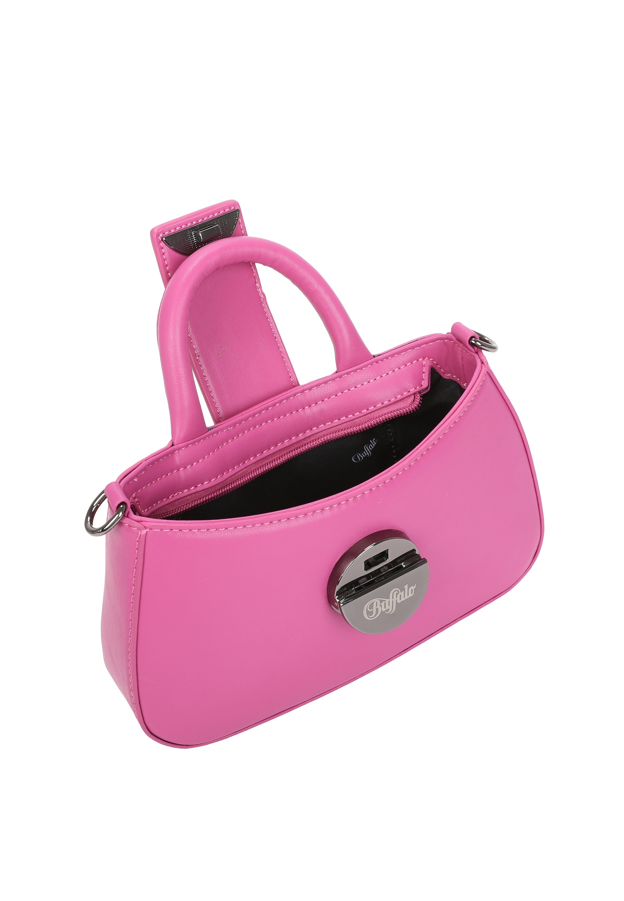 Buffalo Schultertasche »Curve«, mit dekorativem Clip-Metallverschluss