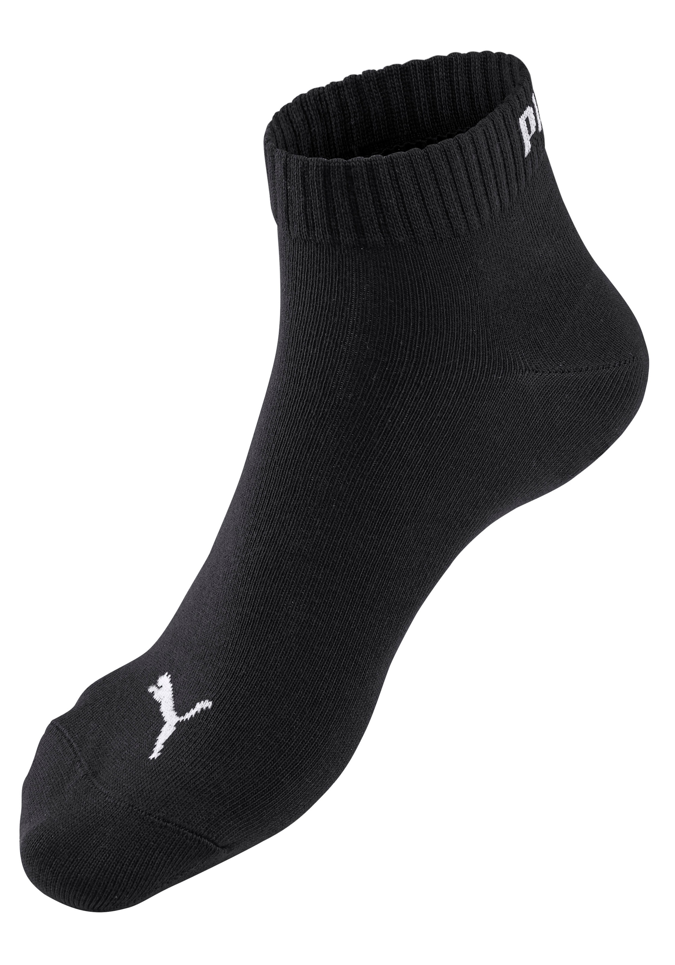 PUMA Kurzsocken, (3 Paar), Atmungsaktiv, Rippenbündchen, weiche Baumwollmis günstig online kaufen