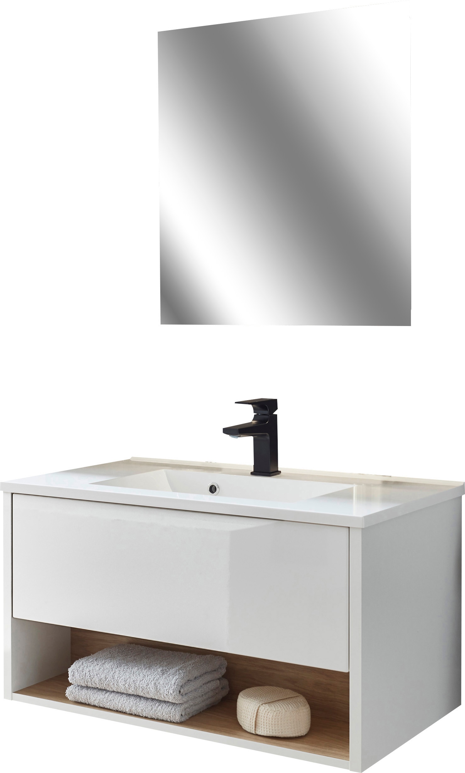 Home affaire Badmöbel-Set "Studio Line, Bad im modernen Design, 2-teiliges günstig online kaufen