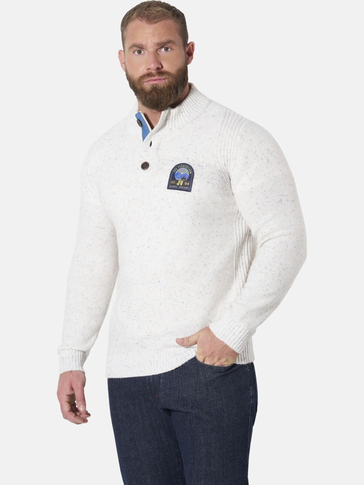 Jan Vanderstorm Stehkragenpullover "Pullover JONKI"