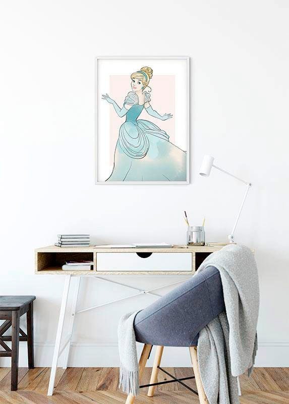 Komar Poster »Cinderella Beauty«, Disney, Wohnzimmer Schlafzimmer, | St.), BAUR (1 Kinderzimmer
