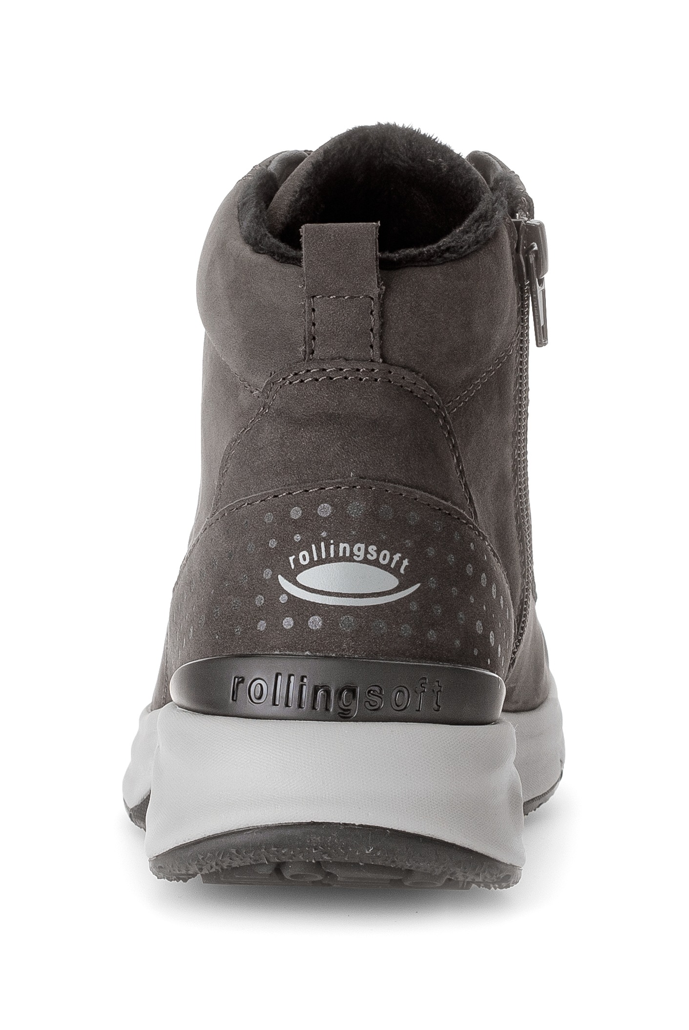 Gabor Rollingsoft Schnürboots, Keilabsatz, Freitzeitschuh, High-Top-Sneaker, Label an der Ferse