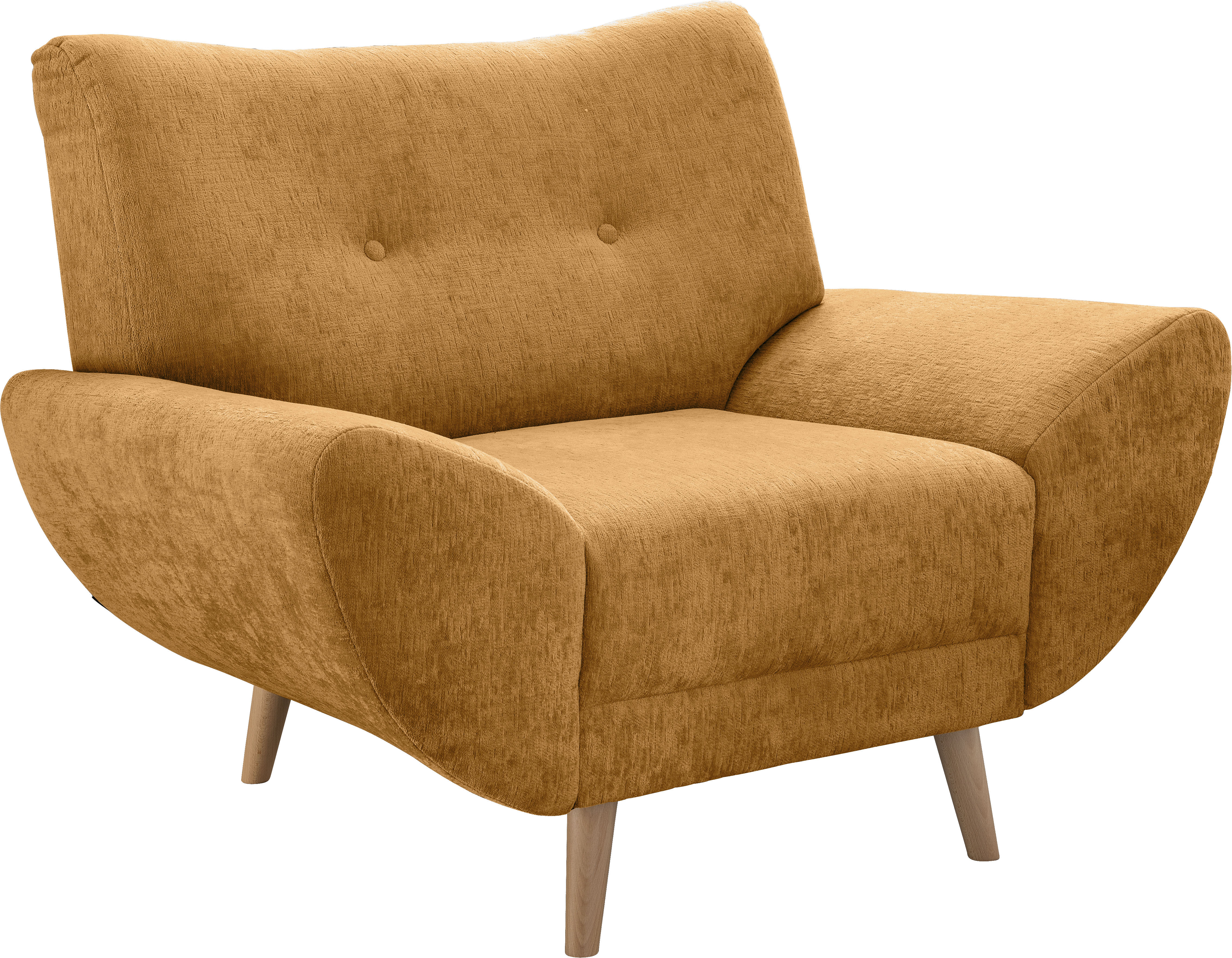 Home affaire Sessel "Basta komfortable Wellenunterfederung, Breite 111cm"