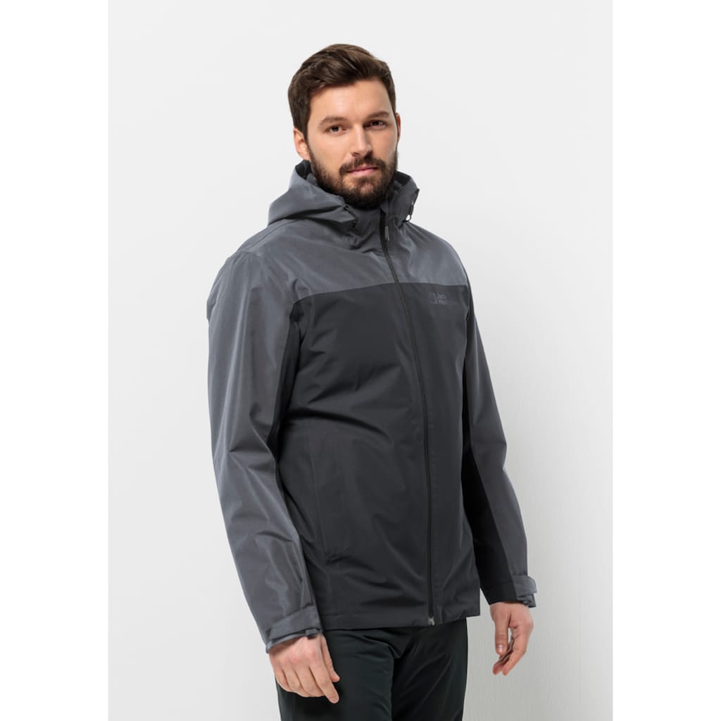 Jack Wolfskin 3-in-1-Funktionsjacke »TAUBENBERG 3IN1 JKT M«, (2 teilig), mit Kapuze