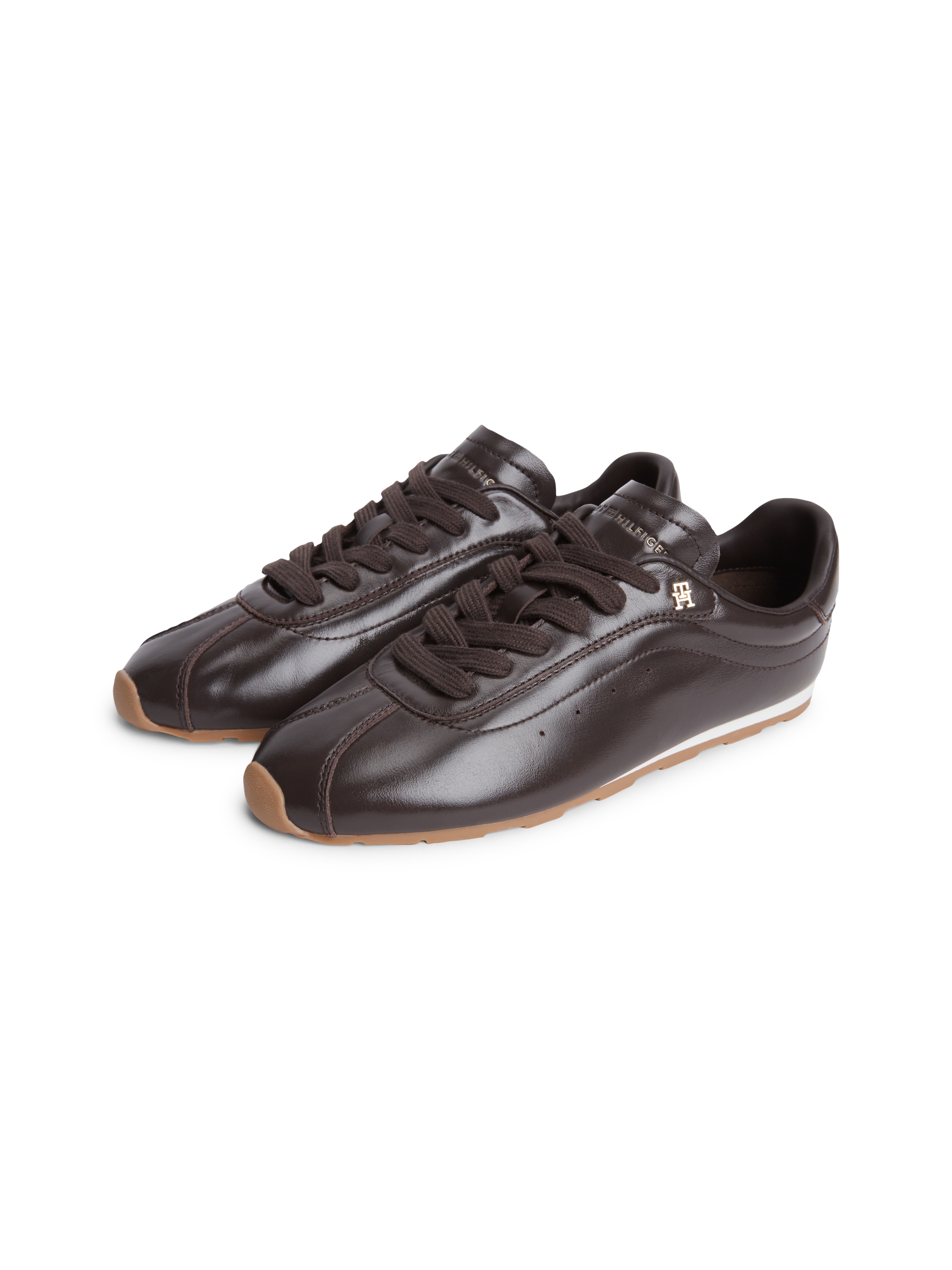 Tommy Hilfiger Sneaker "BELLA SNEAKER LEATHER" Freizeitschuh, Halbschuh, Schnürschuh im Retro-Look