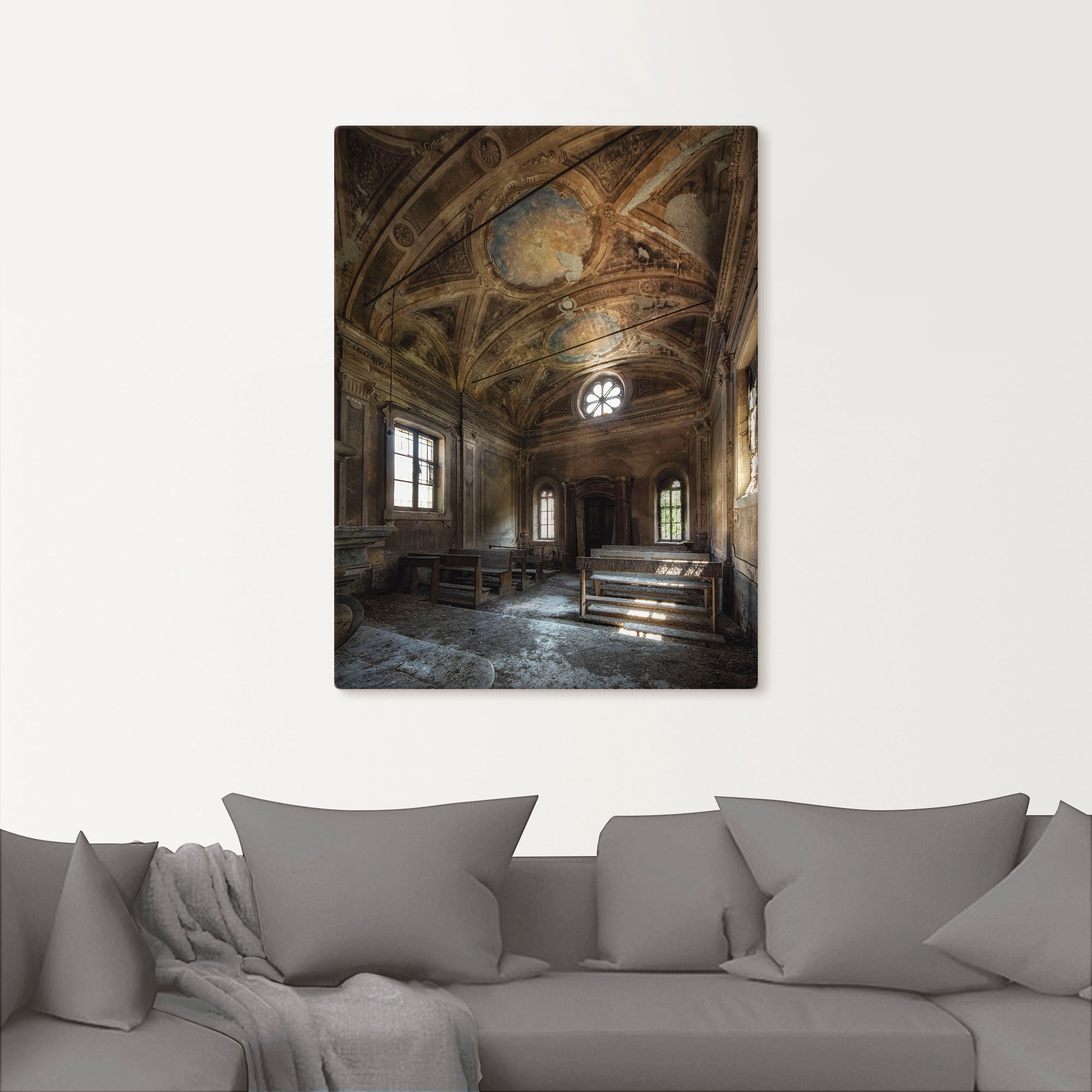 Artland Wandbild "Lost Place Alte Kirche Architektur" Gebäude 1 Stk. tlg. a günstig online kaufen