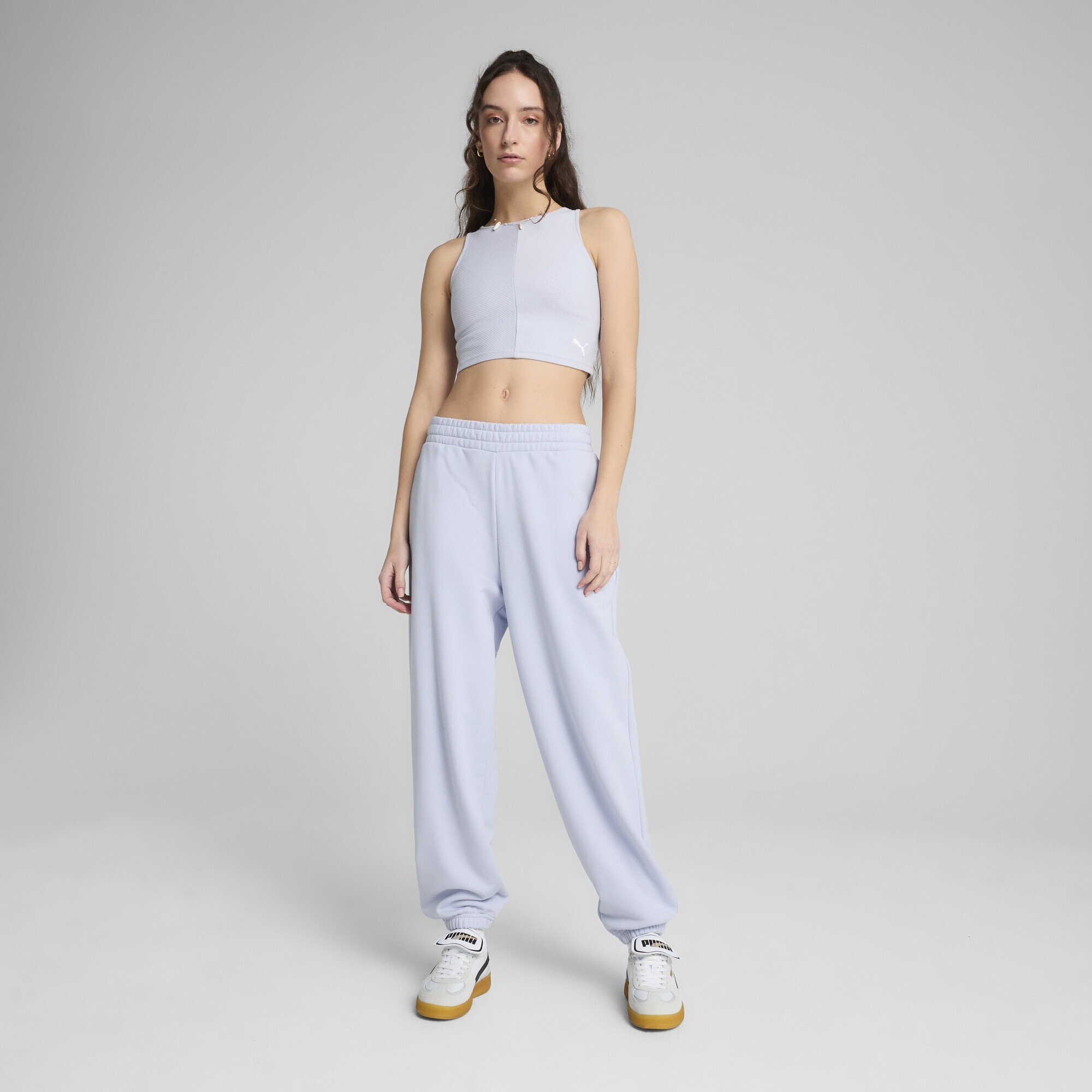 PUMA T-Shirt »WARDROBE ESS Geripptes Crop-Top Damen«