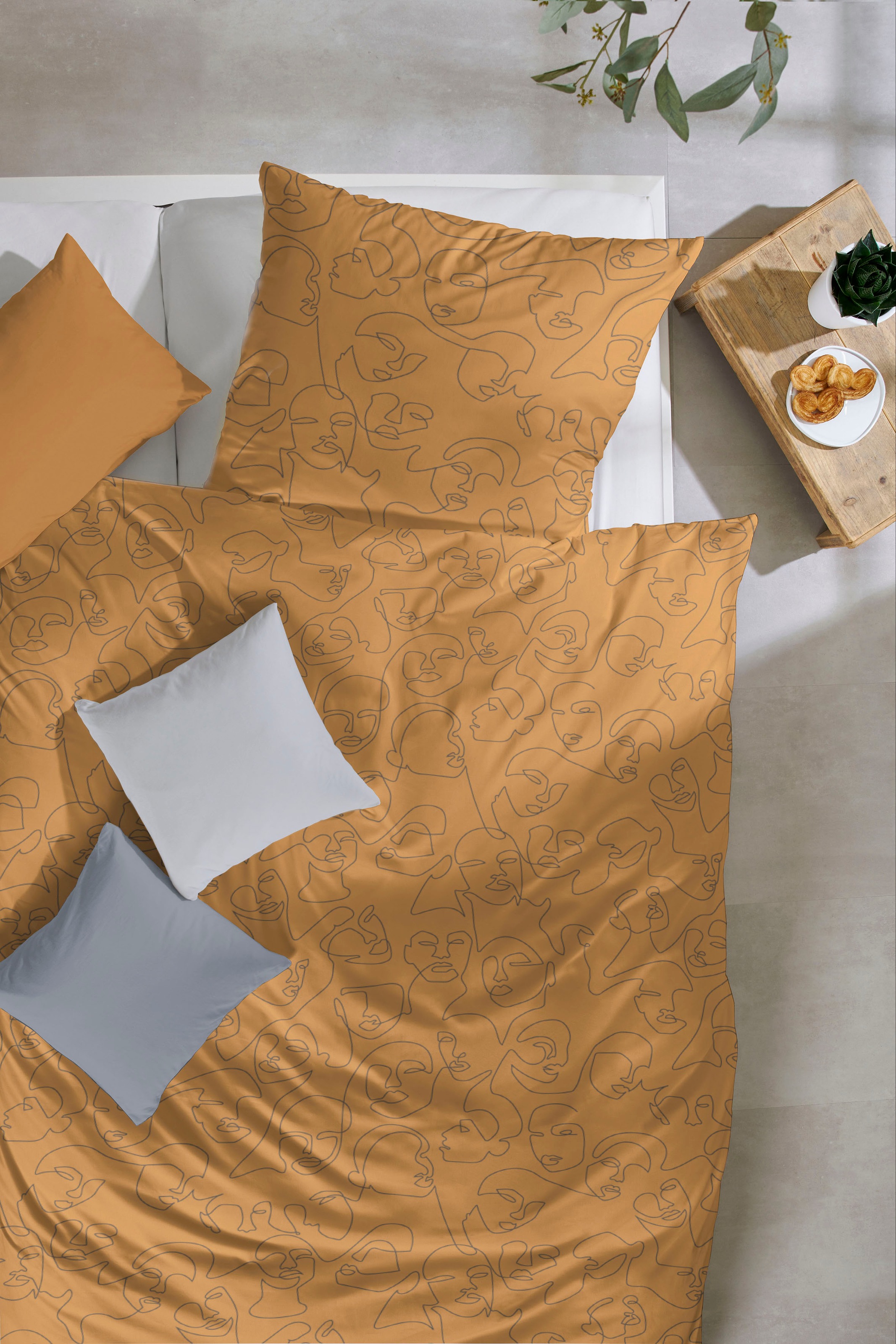 Primera "Feinbiber-Bettwäsche Incognito" 2 Stk. Mit einer charakteristische günstig online kaufen