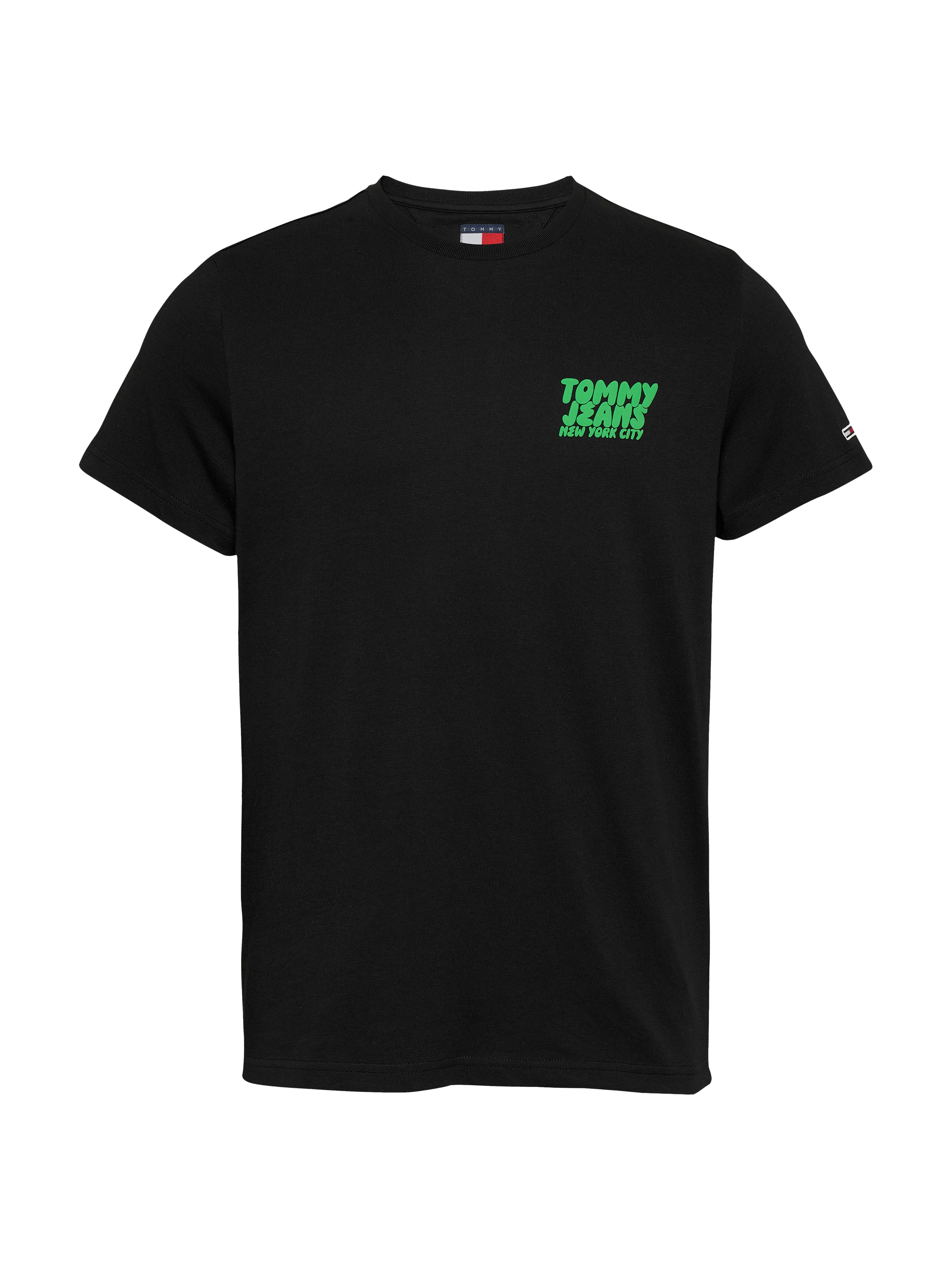 Tommy Jeans T-Shirt »TJM SLIM BUBBLE PRINT SS TEE EXT«, mit gummierten Print