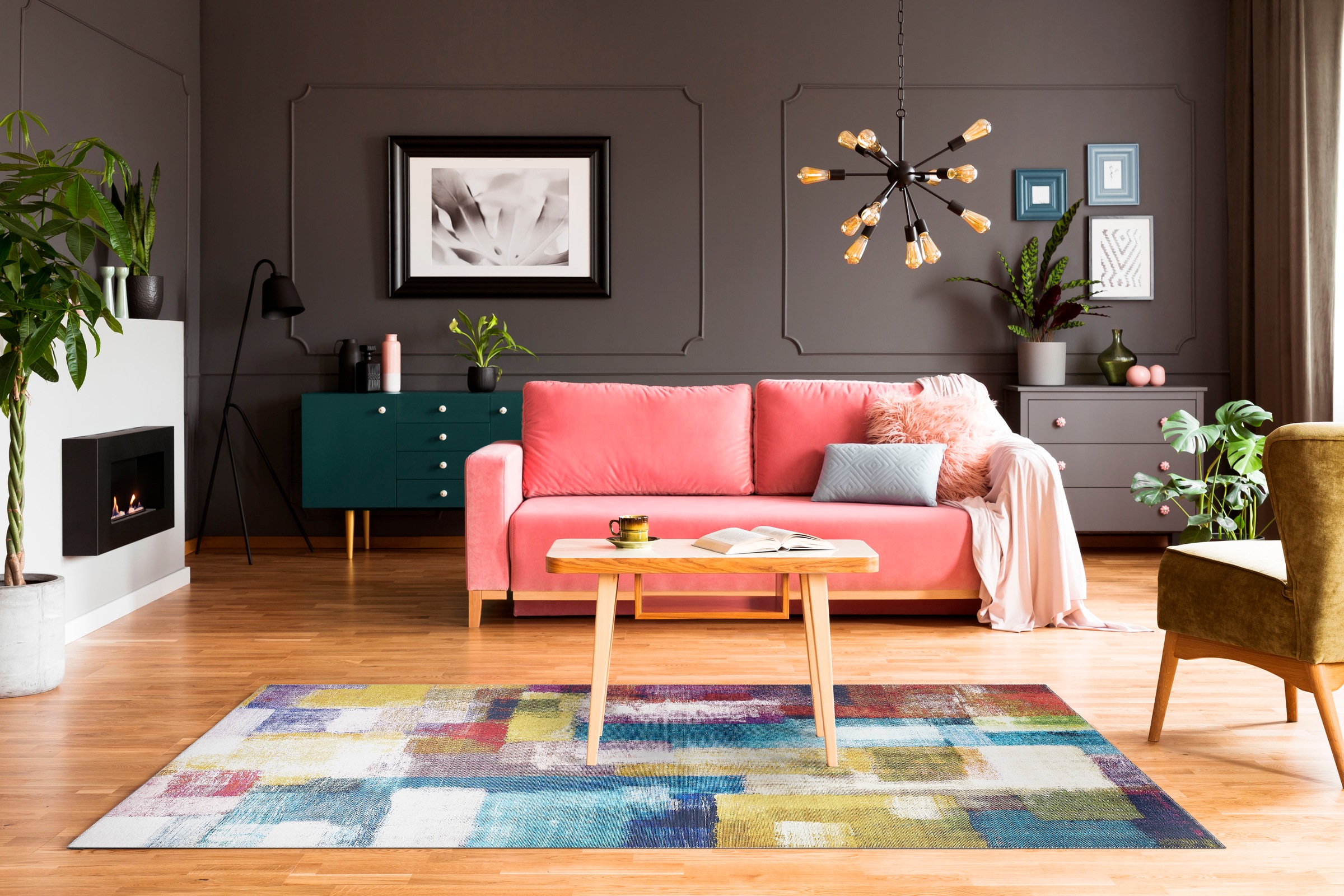LUXOR living Teppich »Bonum«, rechteckig, 7 mm Höhe, Kurzflor, modernes Design, waschbar, Wohnzimmer