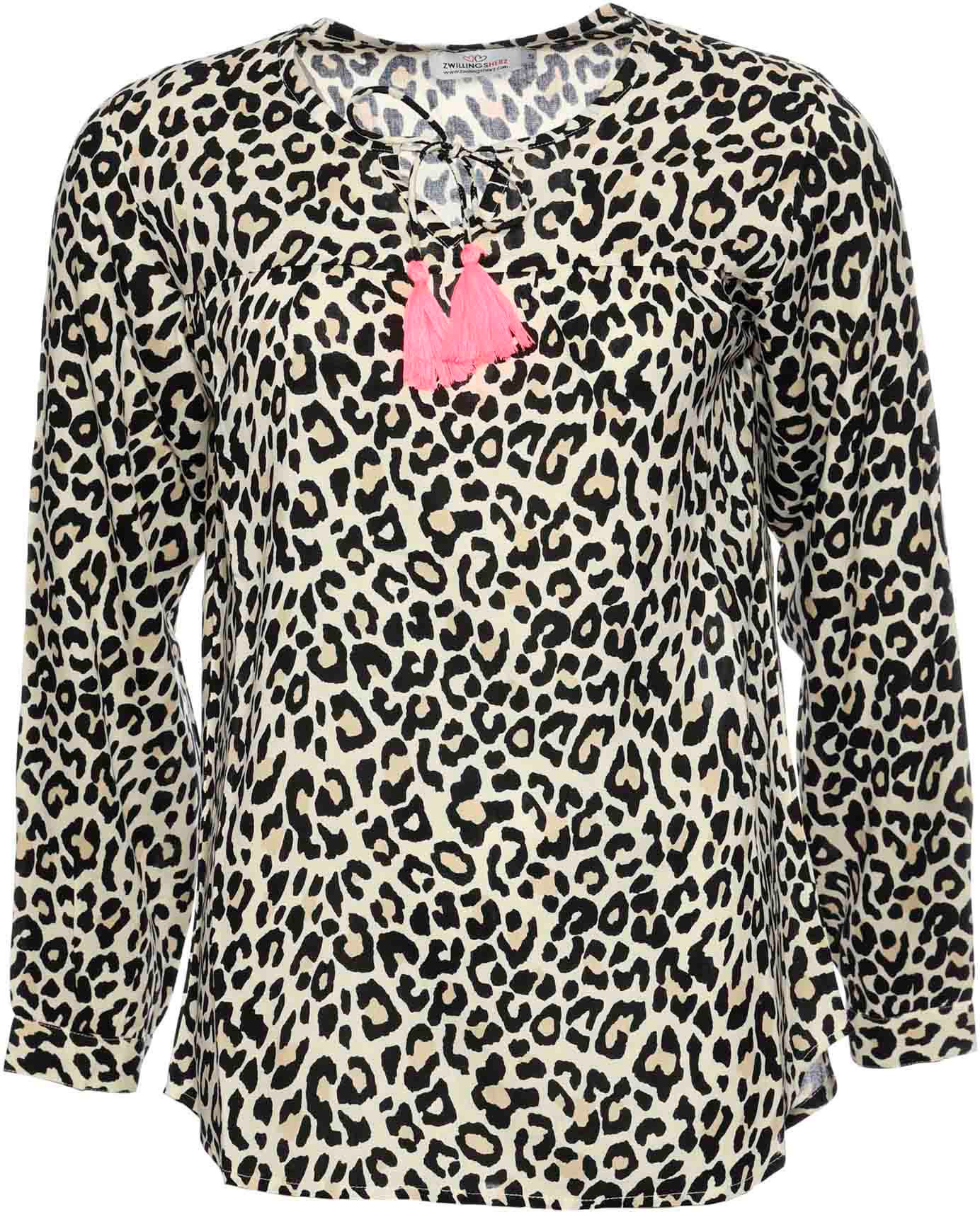 Zwillingsherz Schlupfbluse, Animal-Look kaufen