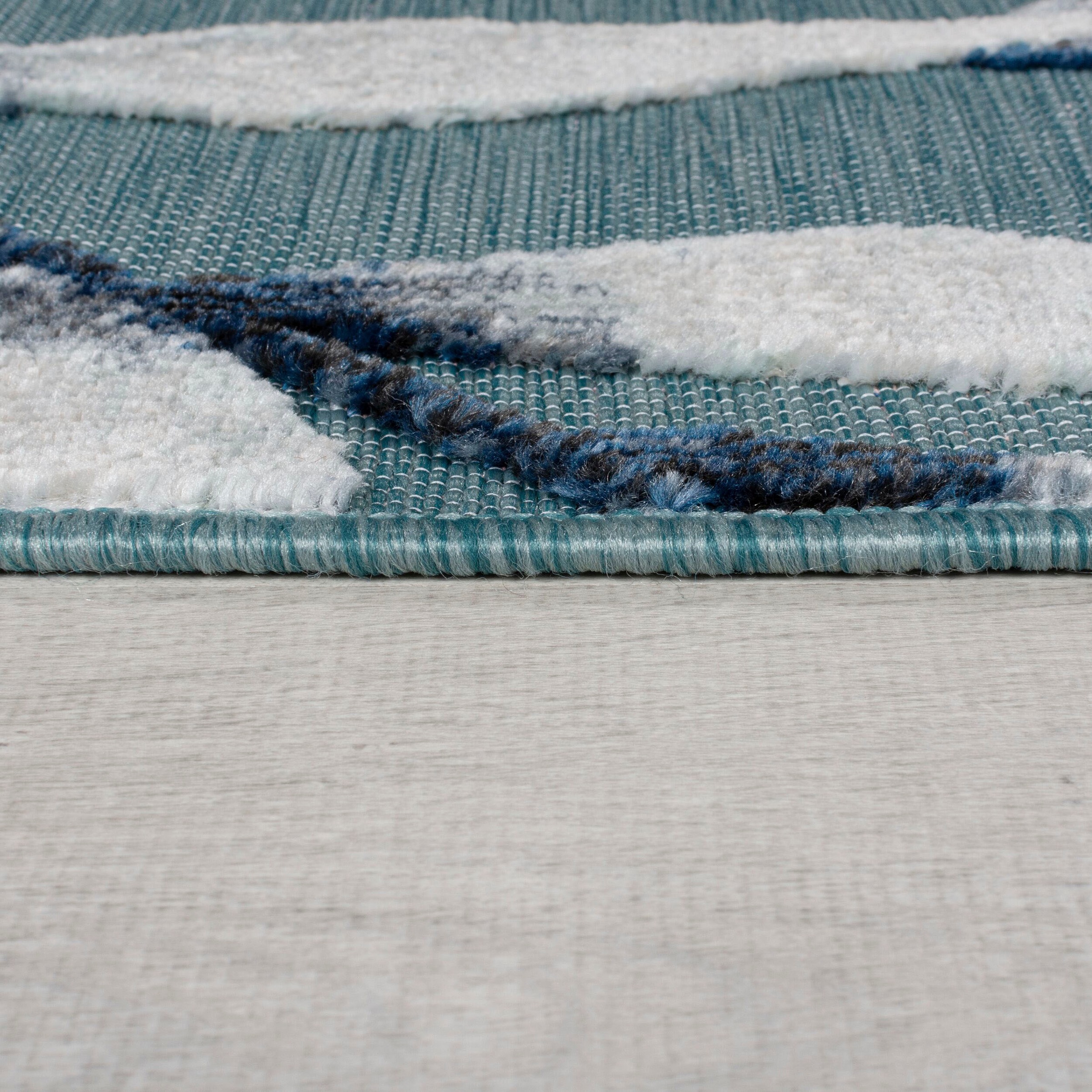 FLAIR RUGS Teppich »Willow«, rechteckig, 2 mm Höhe, Outdoor geeignet, Hoch-Tief Effekt