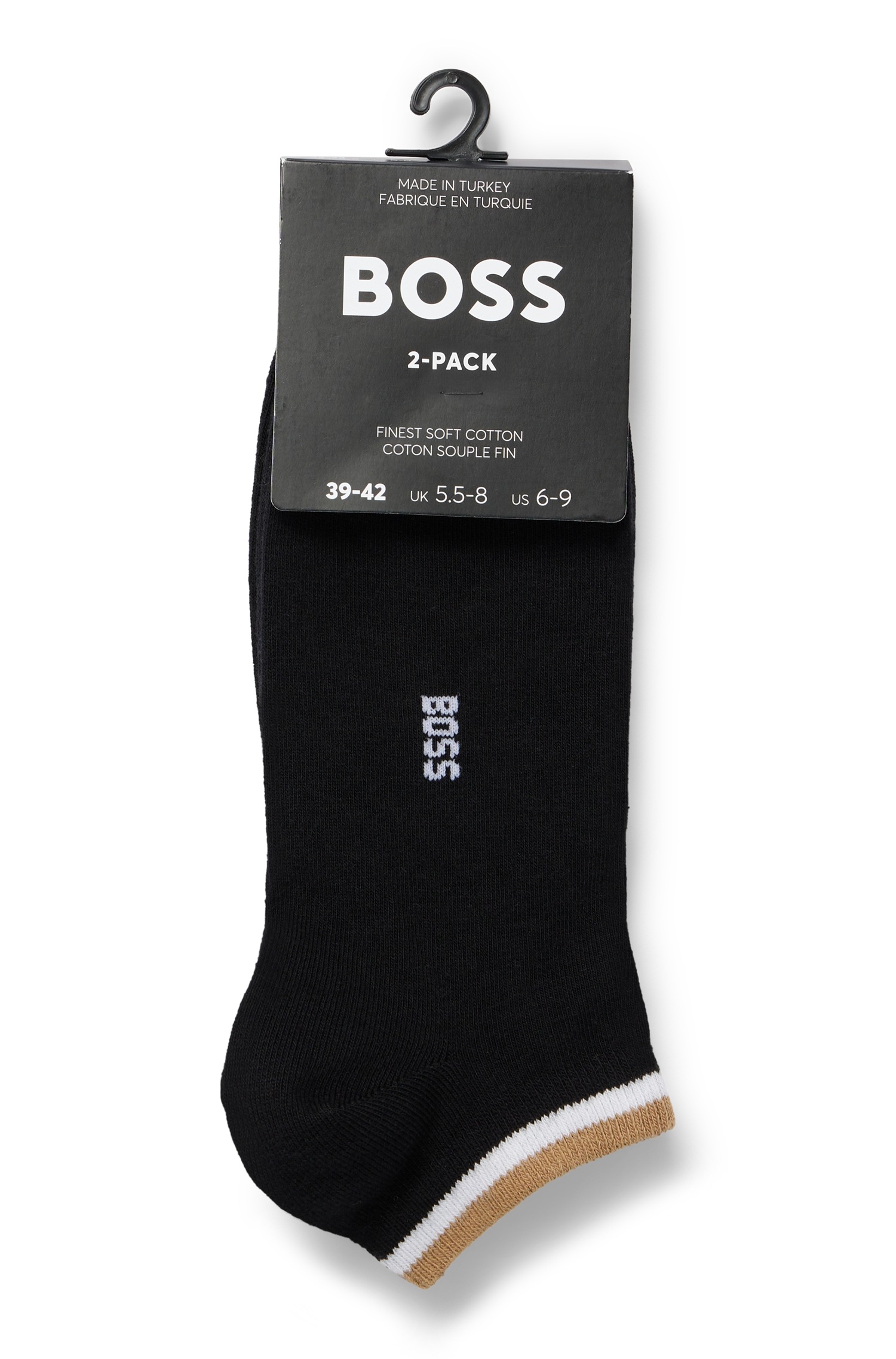 BOSS Sneakersocken "2P AS Uni stripe CC", (Packung, 2er), mit geringeltem A günstig online kaufen