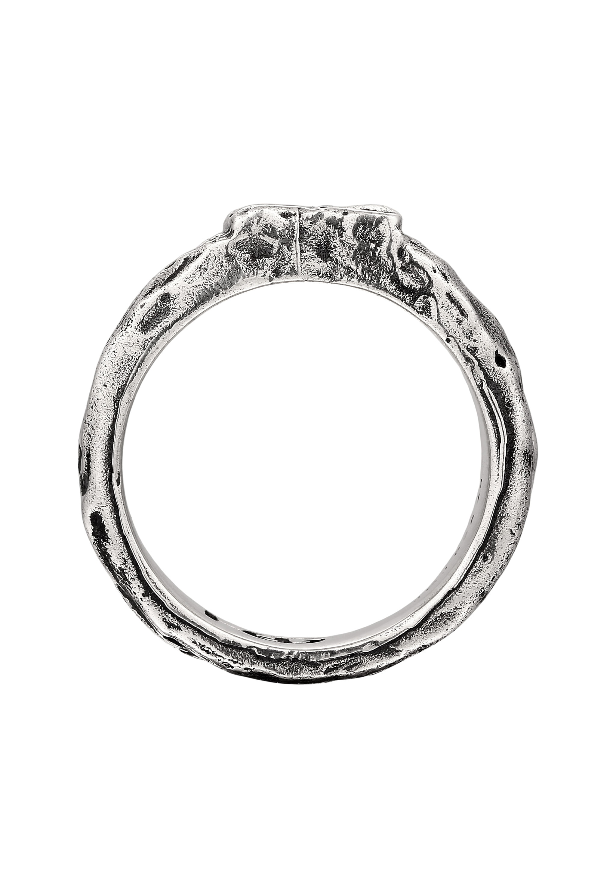 HAZE & GLORY Silberring »Ring Zirkonia Schwarz 925 Sterling Silber«