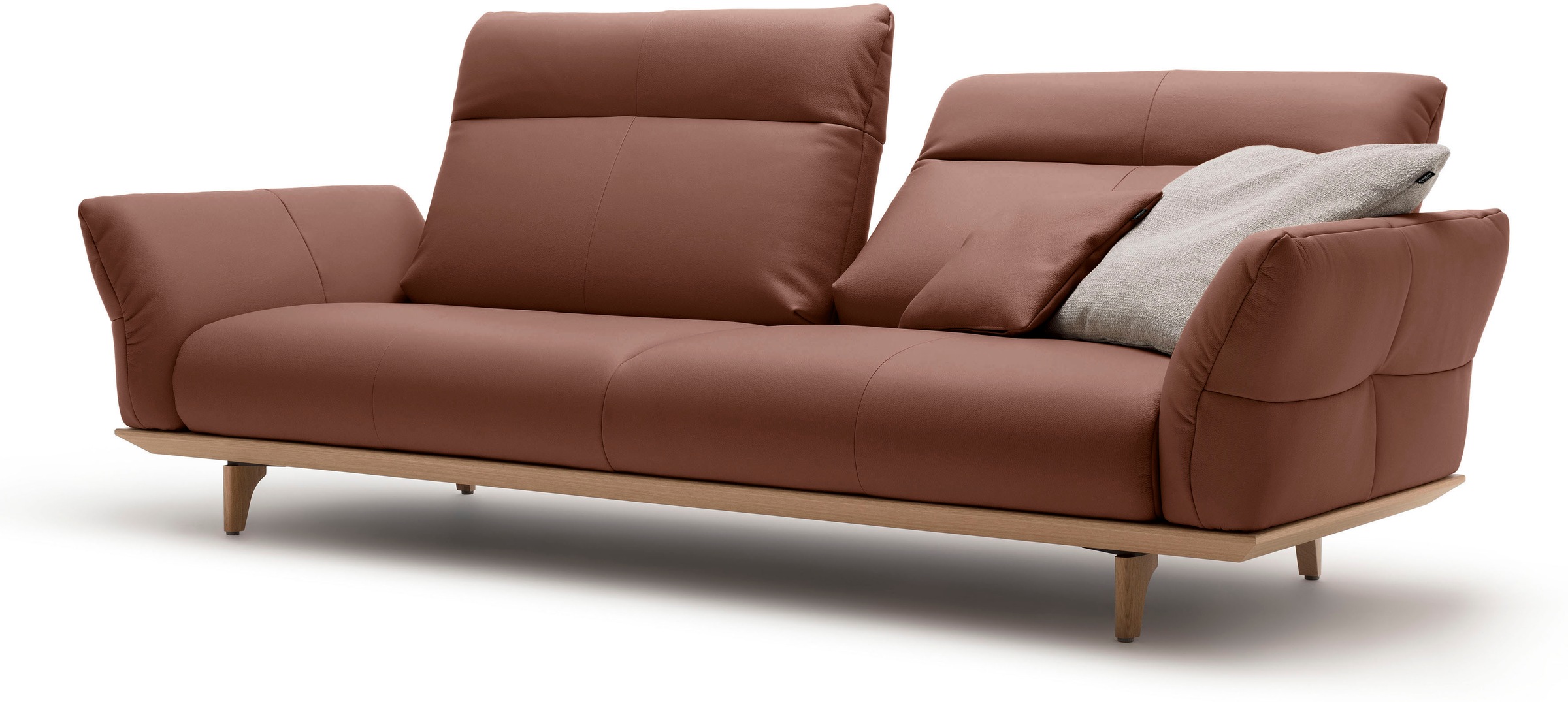 Creation BY ROLF BENZ 3,5-Sitzer »CR.460«, Sockel in Eiche, Füße Eiche natur, Breite 228 cm
