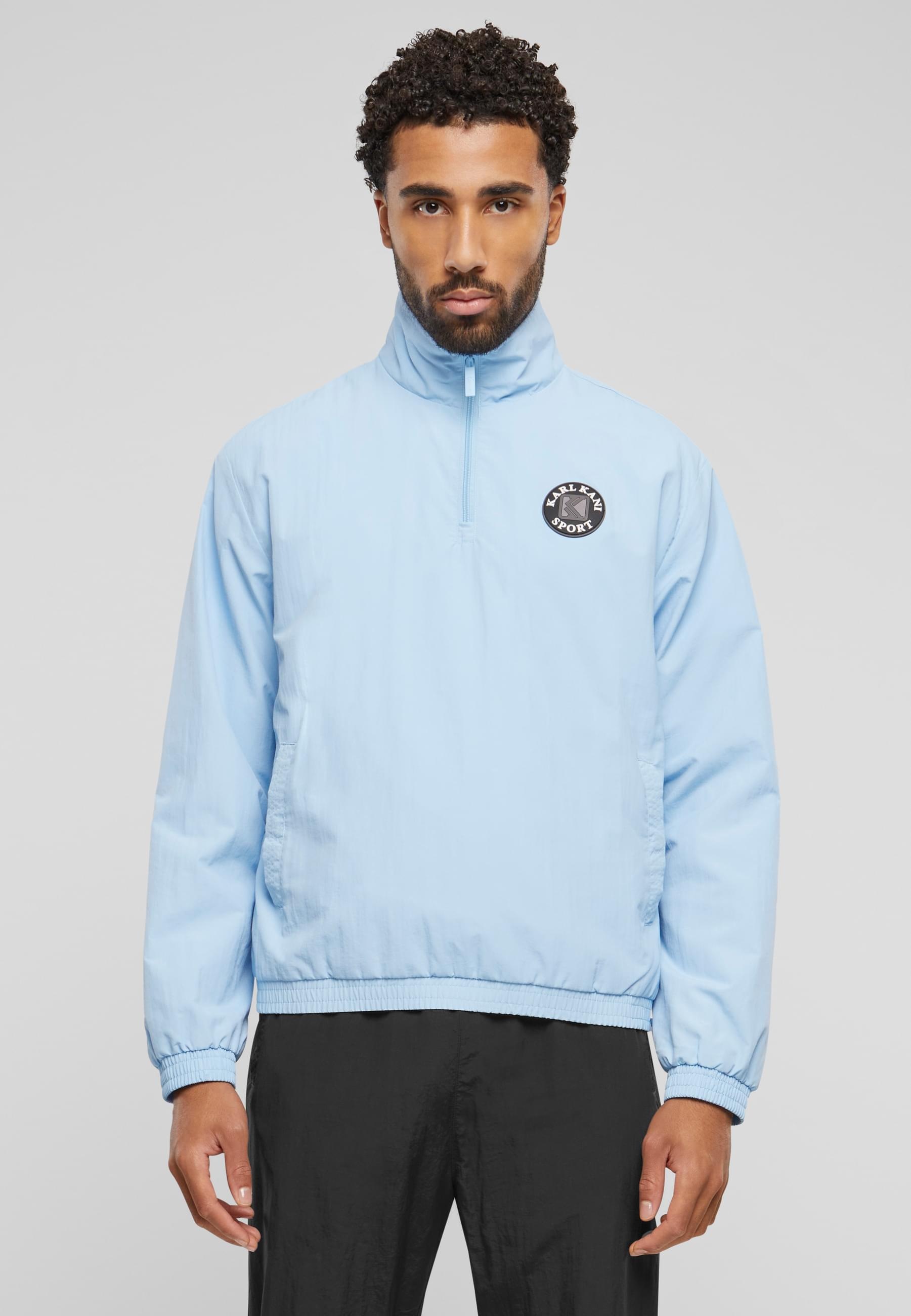 Karl Kani Allwetterjacke »Karl Kani Herren KM241-045-1 Karl Kani OG Track Troyer«, (1 St.), ohne Kapuze