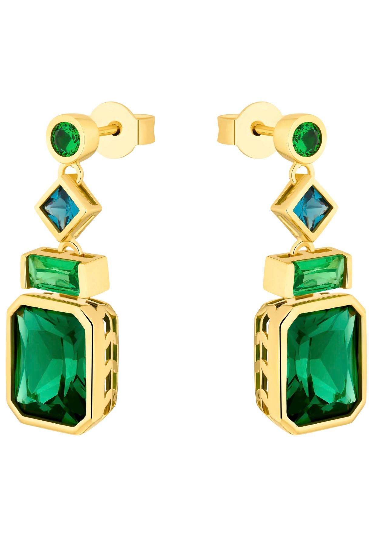 s.Oliver 2036878 Earrings Green Sterling Silver 2