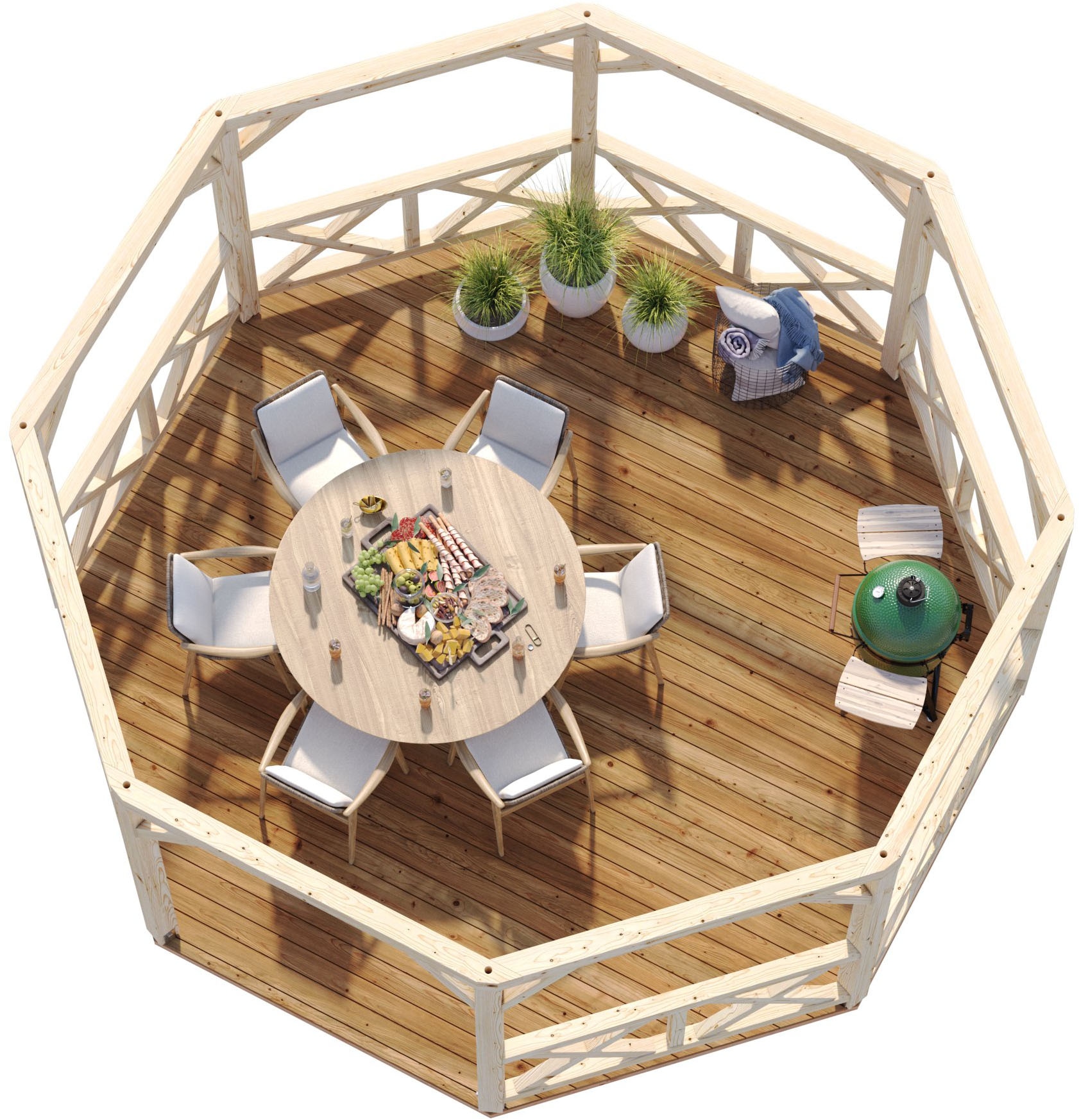 Palmako Holzpavillon »Betty« BxTxH: 551x551x346 cm