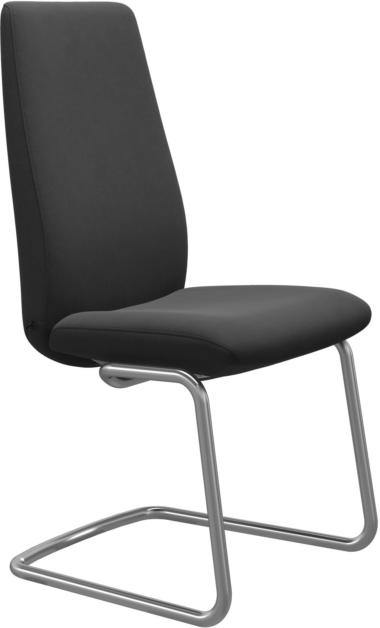 Stressless Polsterstuhl "Laurel", Microfaser DINAMICA, High Back, Größe L, mit Beinen aus Stahl in Schwarz matt