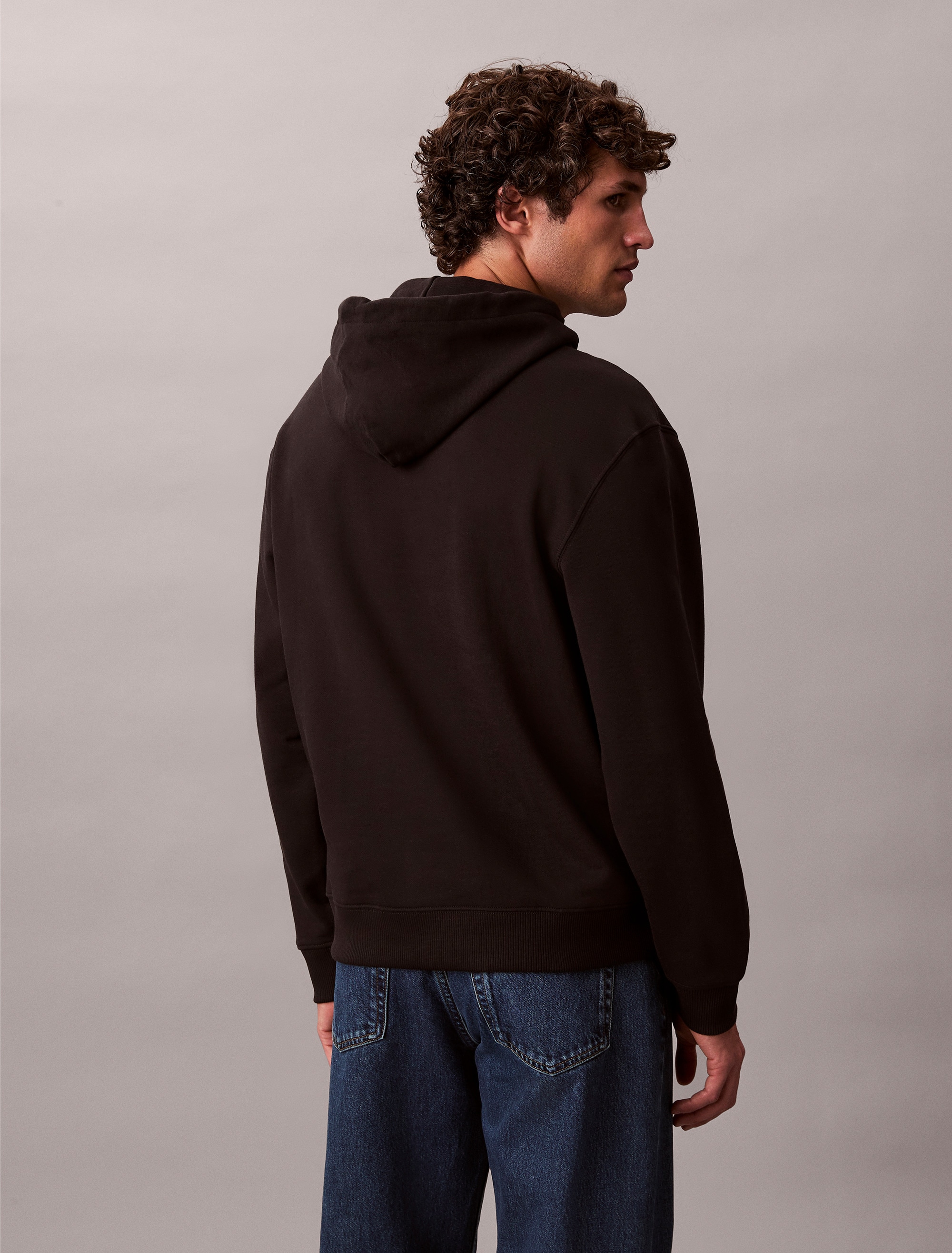 Calvin Klein Jeans Sweatshirt »LS EU 350TERRY MICRO MONOLOGO HO«, Kapuze, regular fit