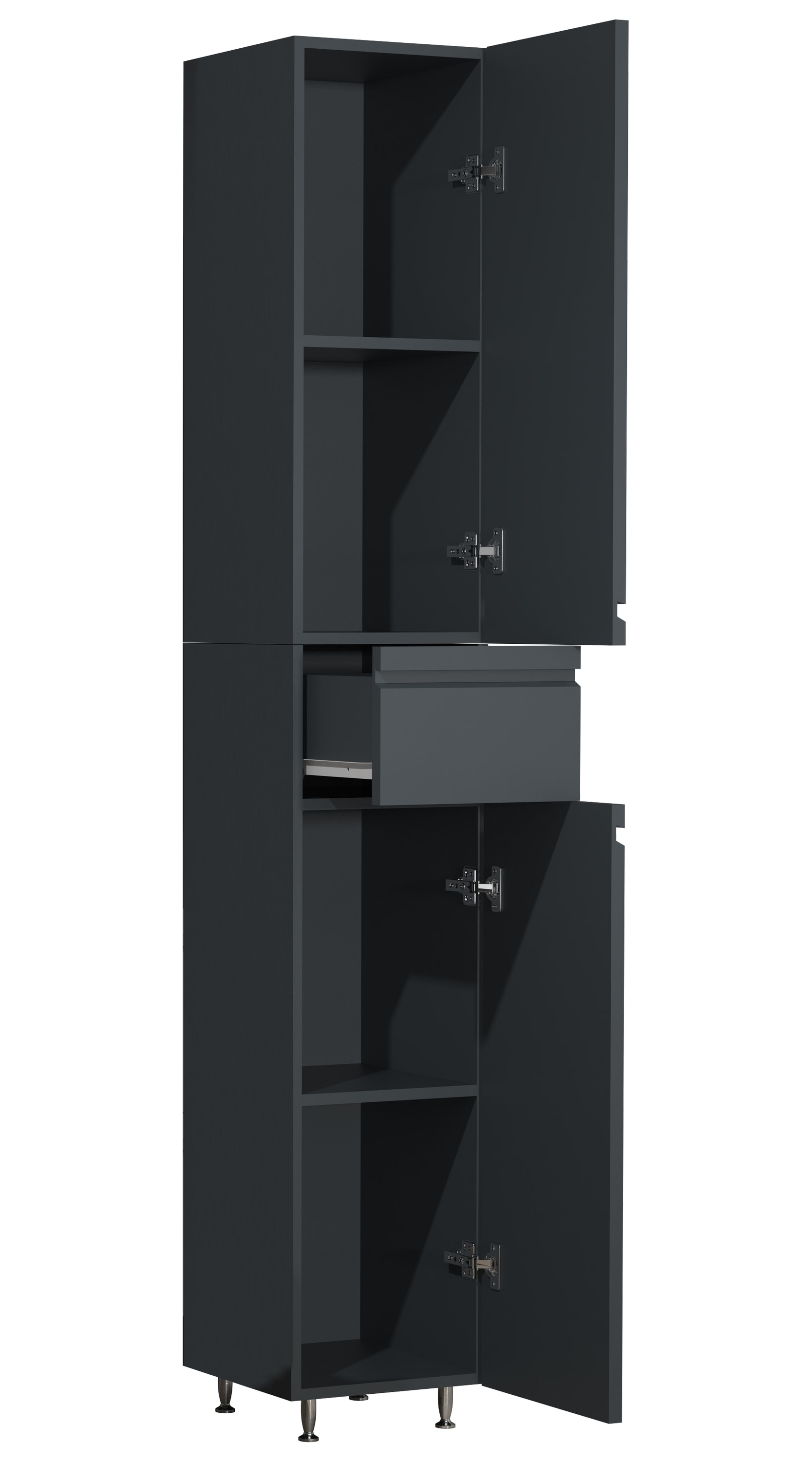 VCM Hochschrank »VCM Holz Badezimmerschrank | Badmöbel | Badschrank | Hochschrank | Maße ca. H. 180 x B. 30 x T. 32 cm - Silora«, (1 St.)