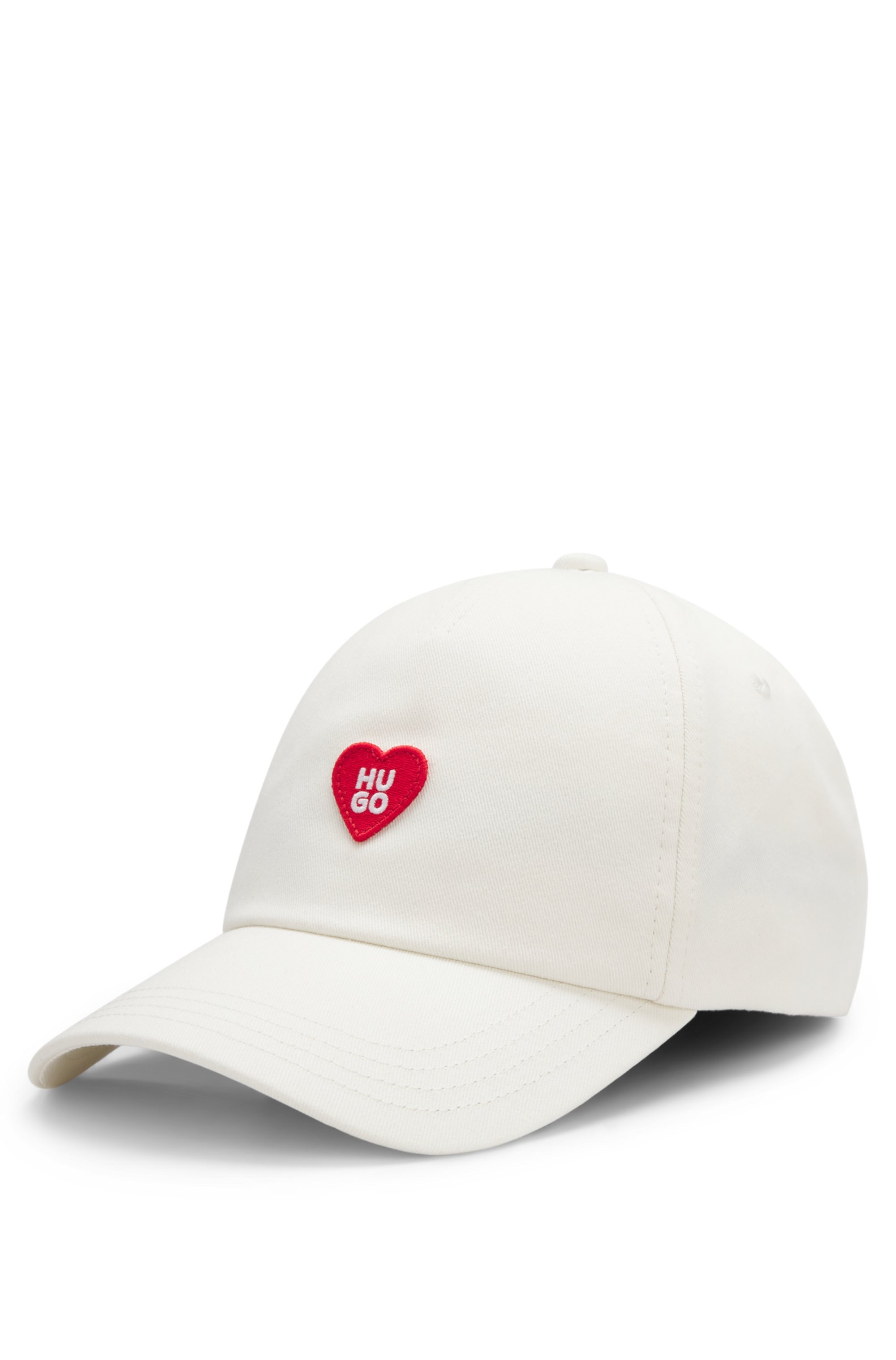 HUGO Baseball Cap "Cara Valentine" mit Aufnäher, Baumwoll-Twill günstig online kaufen