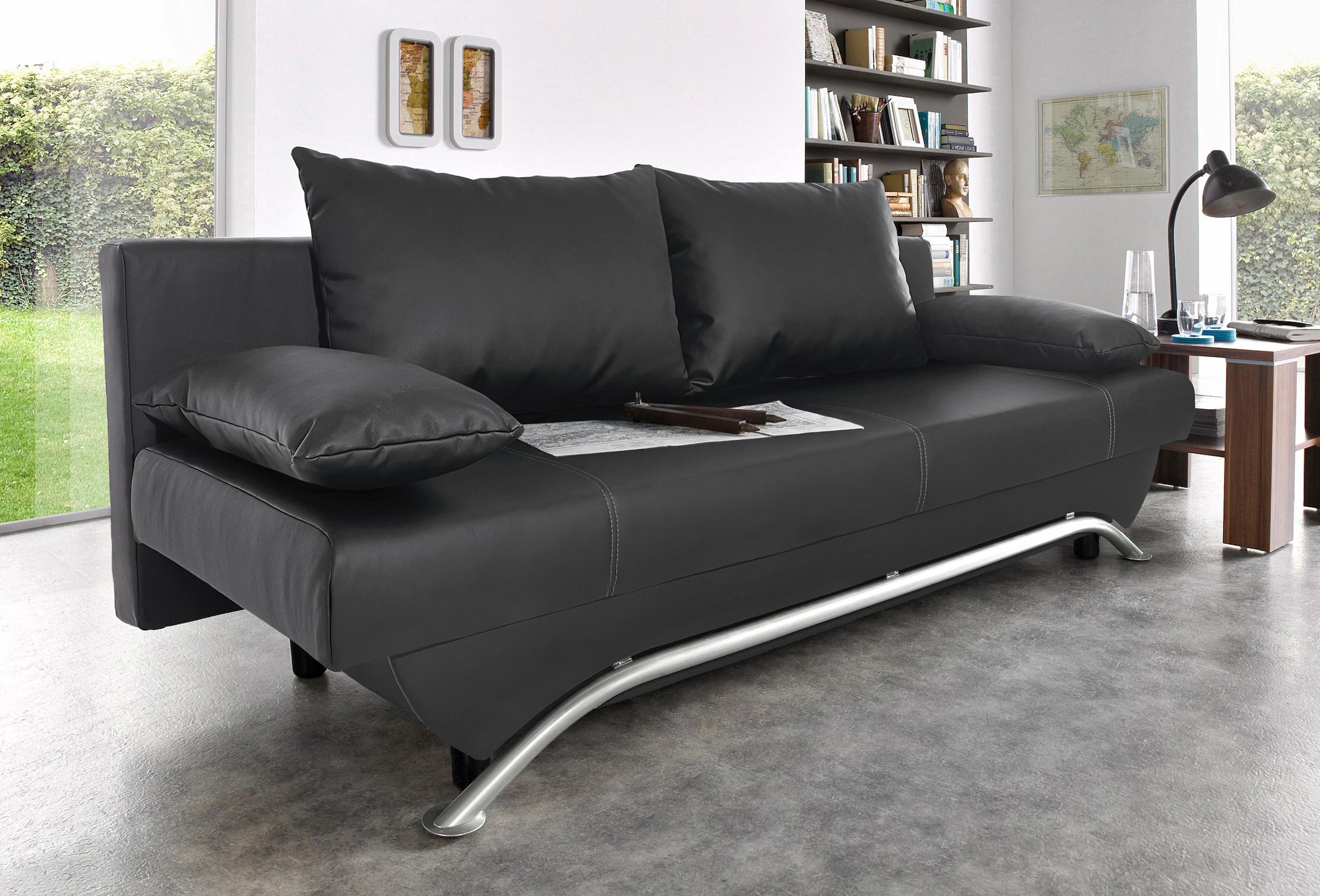 Jockenhöfer Gruppe Schlafsofa "Nancy, B: 190 cm, Liegefl. 121x190 cm" mit Schlaffunktion & Bettkasten