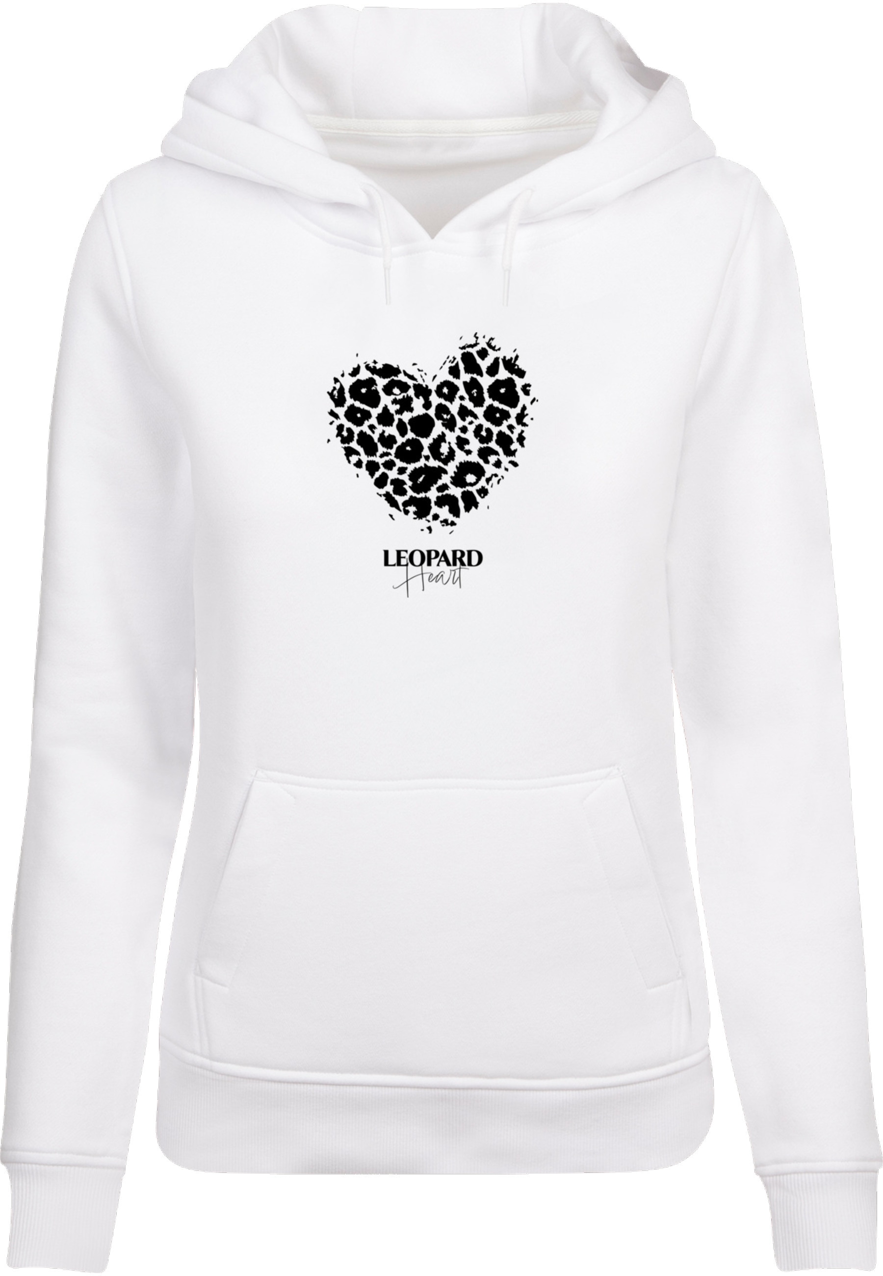 Merchcode Kapuzenpullover "Merchcode Ladies Leopard Heart Heavy Hoody" 1