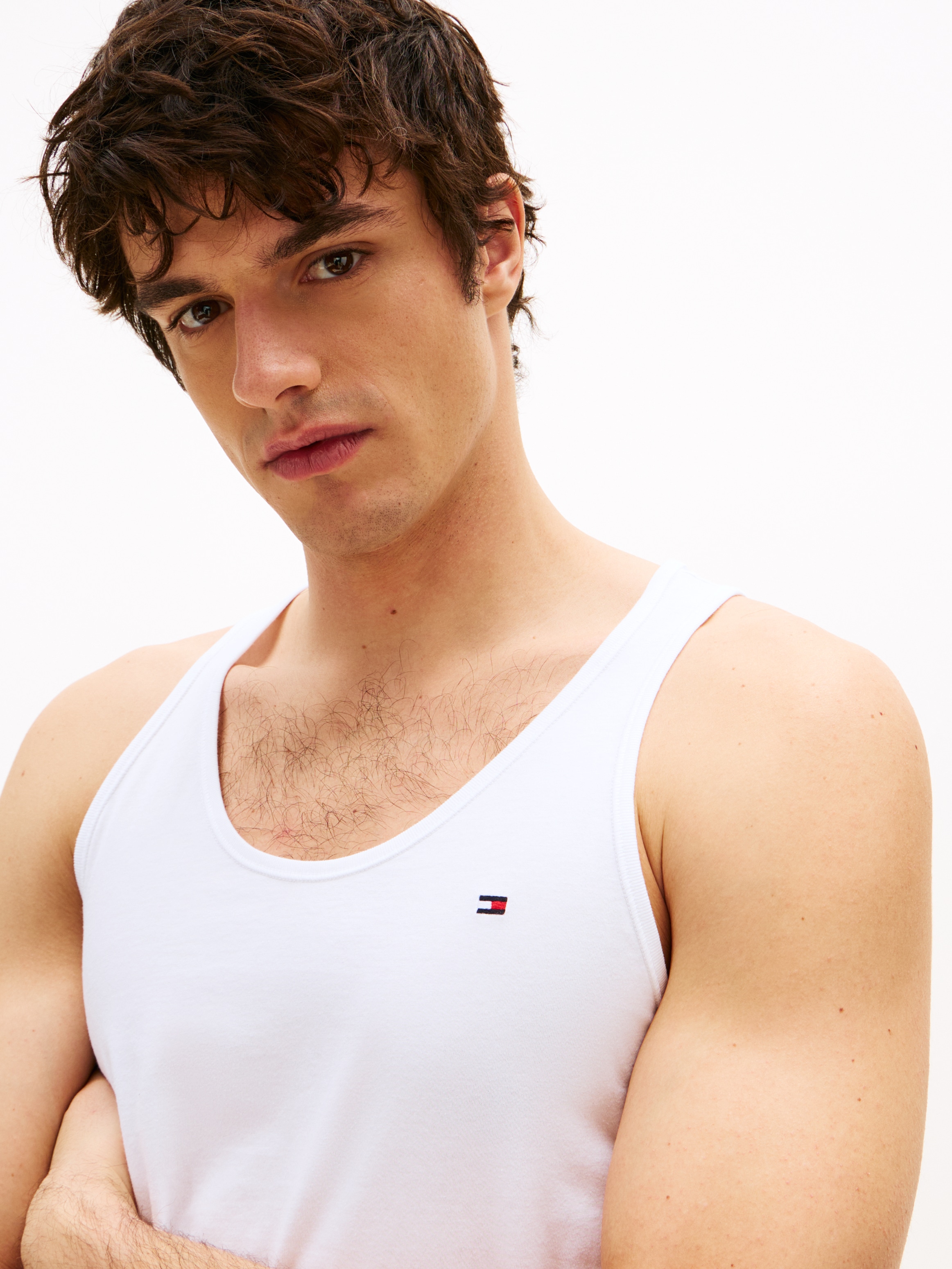 Tommy Hilfiger Underwear Tanktop »3P TANK TOP« Packung, 3er, 3 Stk. mit Logo-Stickerei