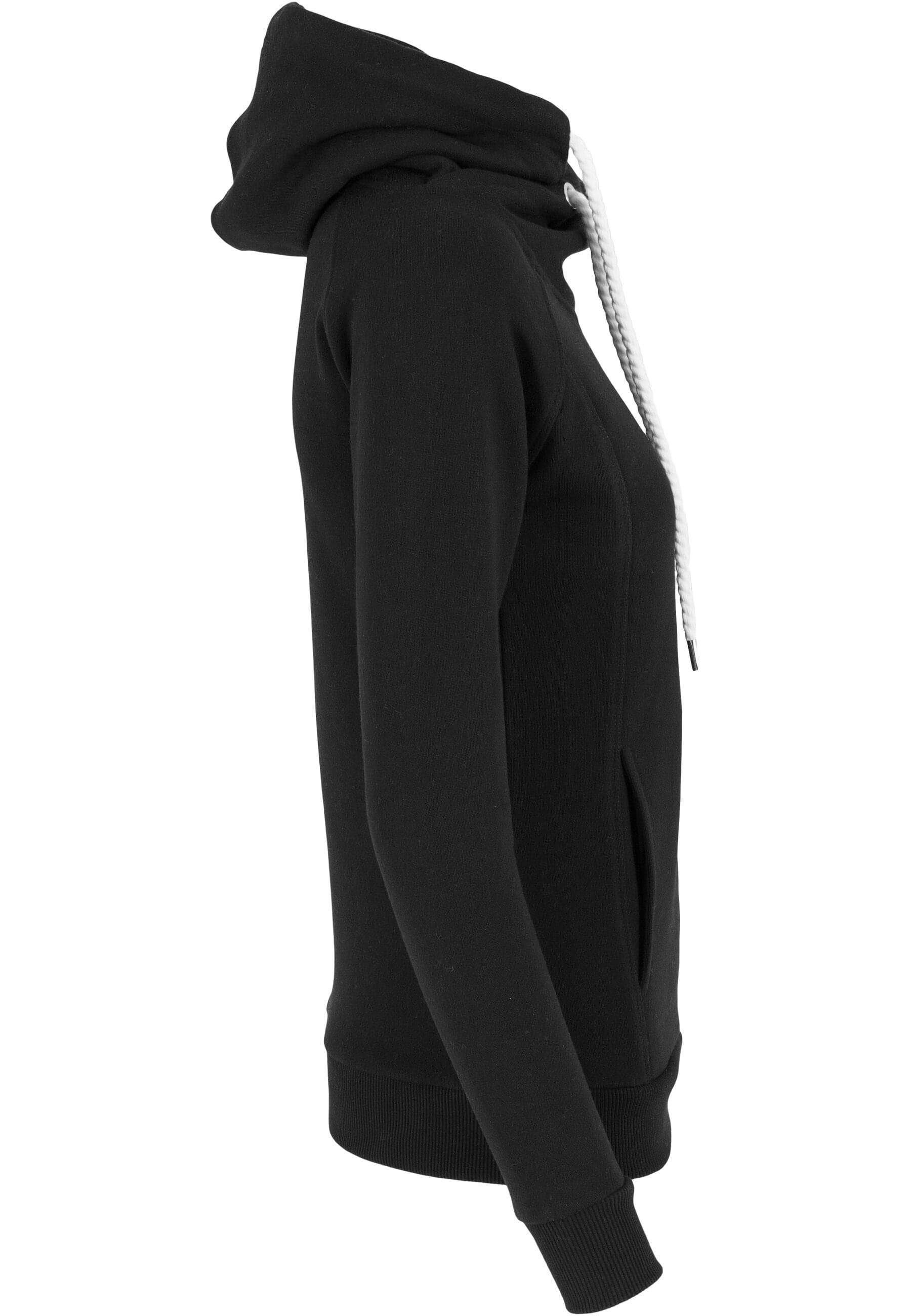URBAN CLASSICS Rundhalspullover »Urban Classics Damen Ladies Raglan High Neck Hoody«, (1 tlg.)