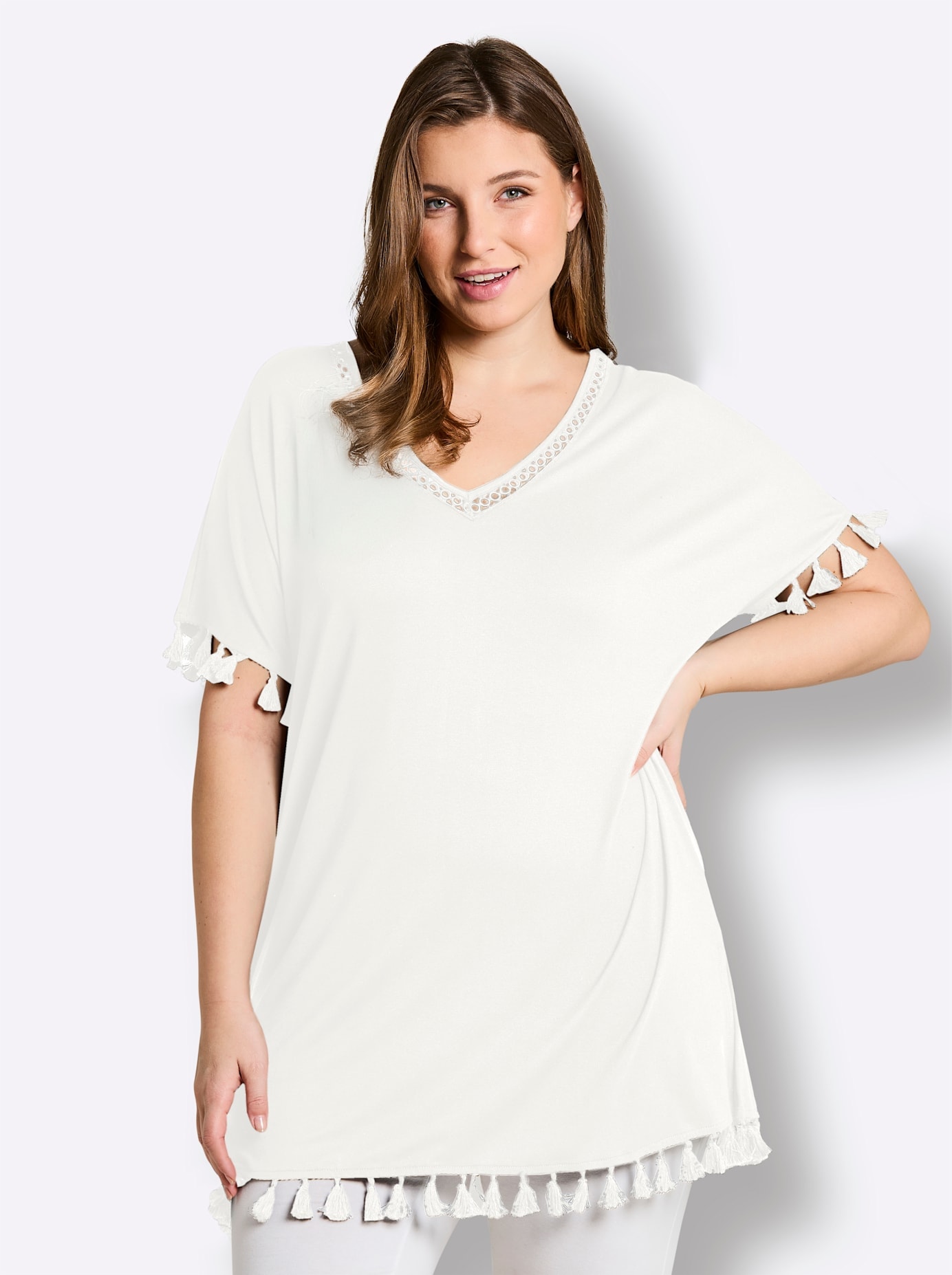 Sheego Shirtbluse "Longshirt"
