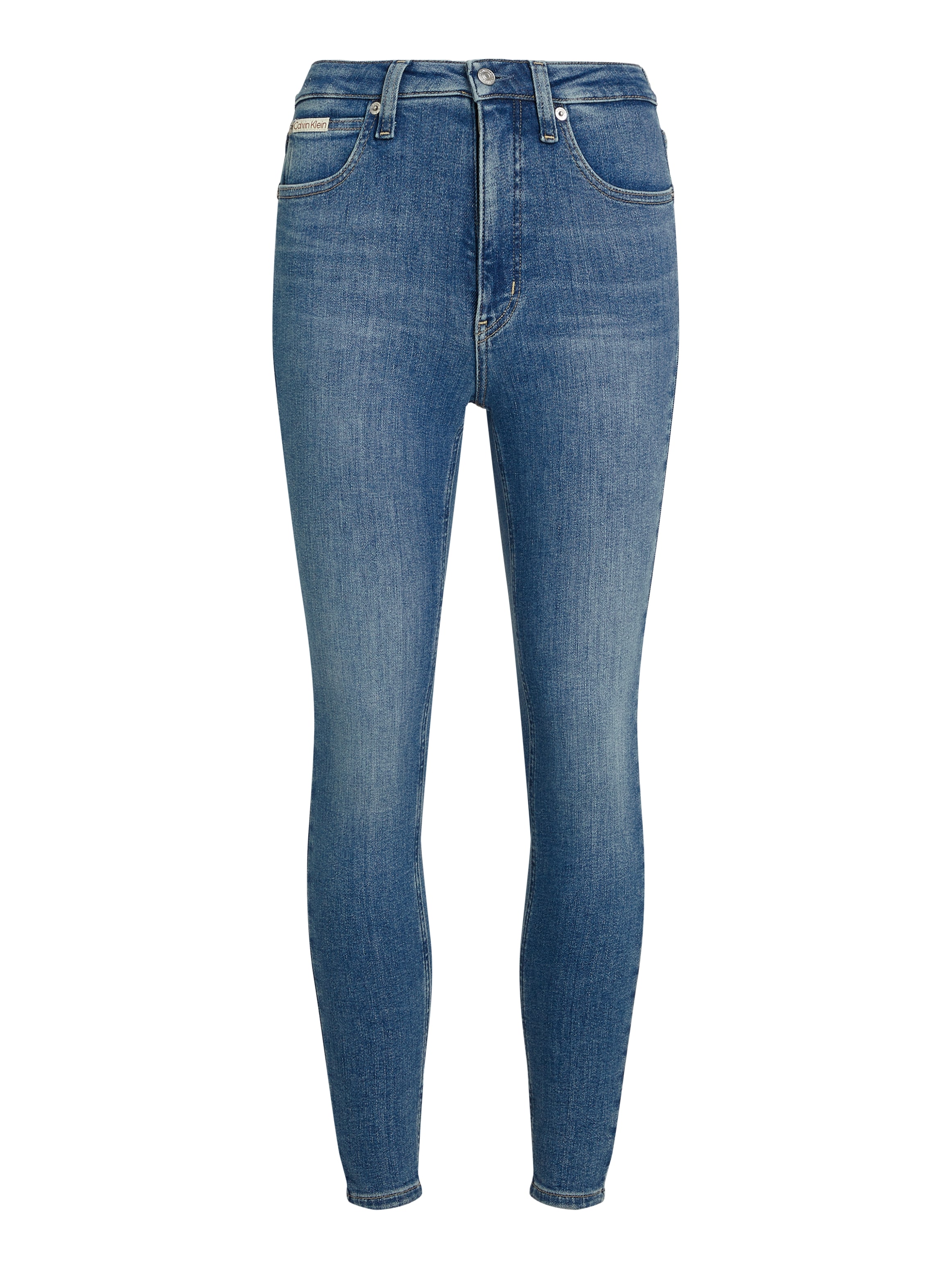 Calvin Klein Jeans Skinny-fit-Jeans »HIGH RISE SUPER SKINNY ANKLE«, mit Stoned wash Optik, mit Coinpocket