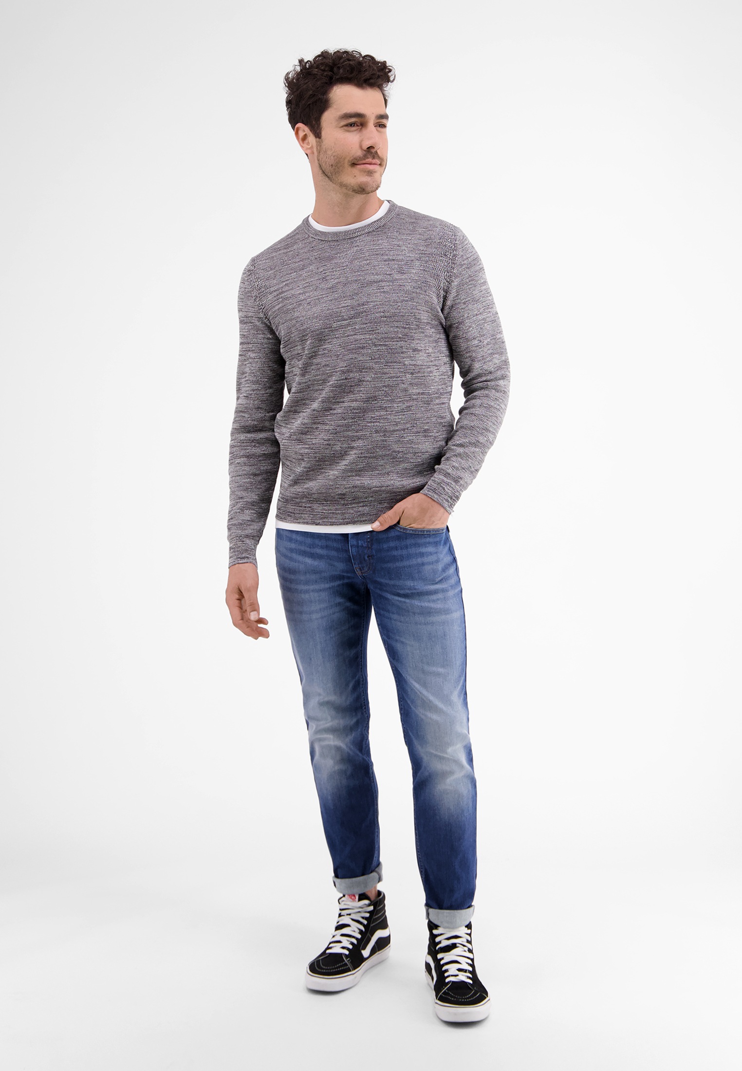 LERROS Strickpullover »LERROS Crewneck Strickpullover«
