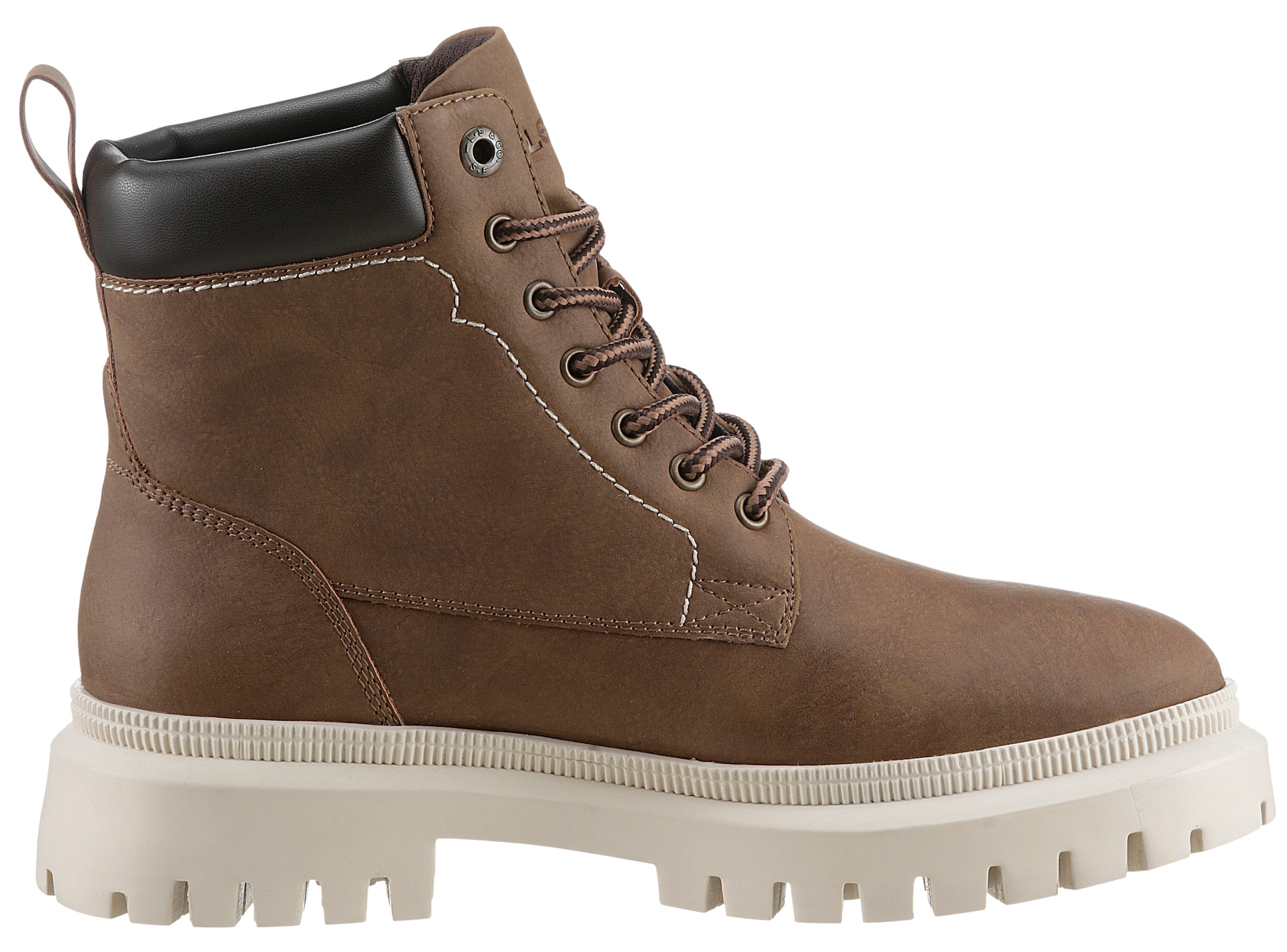 Levi's® Schnürboots »Lennox«, Blockabsatz, Schnürstiefelette, Boots, gepolsterter Schaftrand