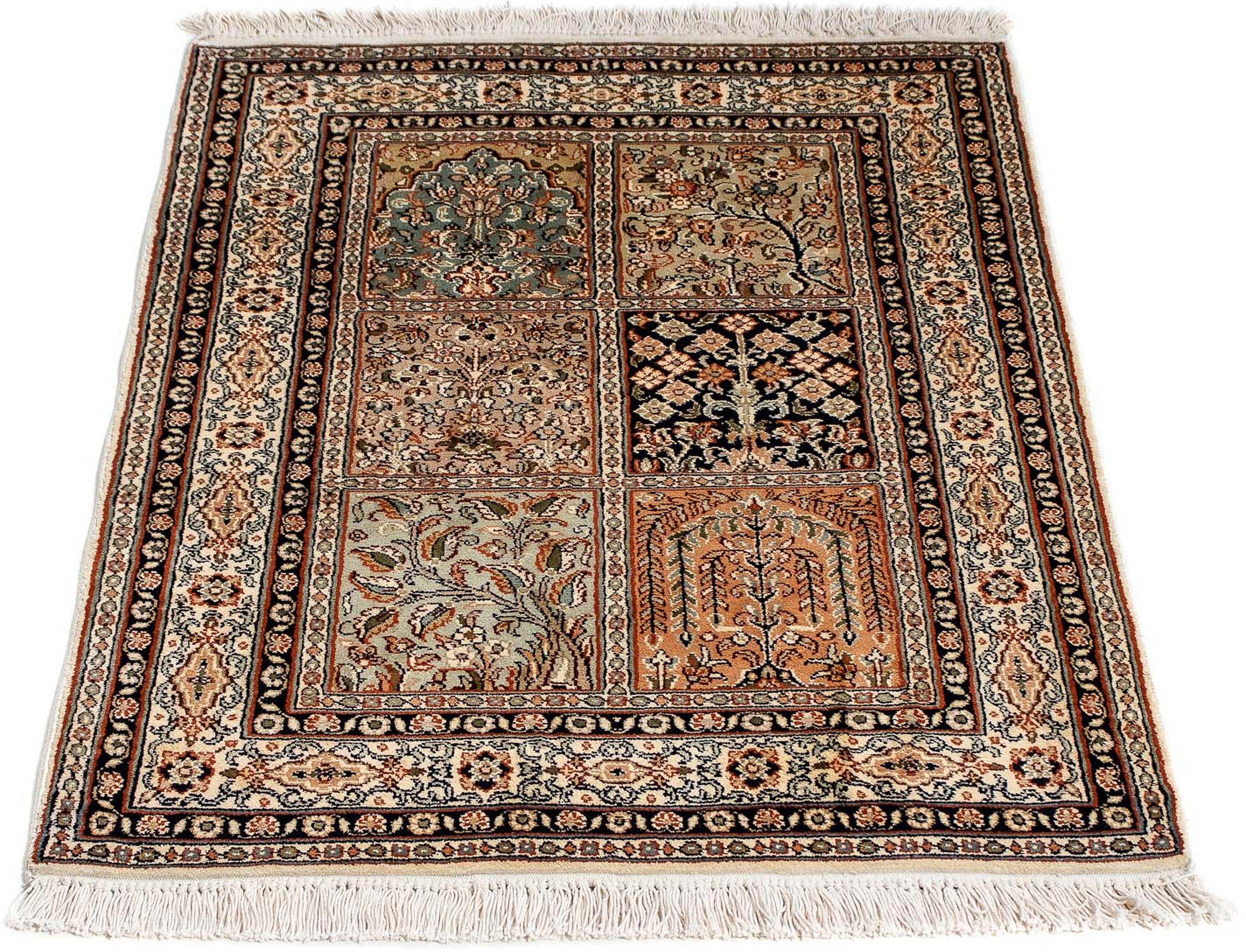 morgenland Orientteppich "Perser - Classic - 93 x 65 cm - mehrfarbig", rechteckig, 10 mm Höhe, Wohnzimmer, Handgeknüpft,