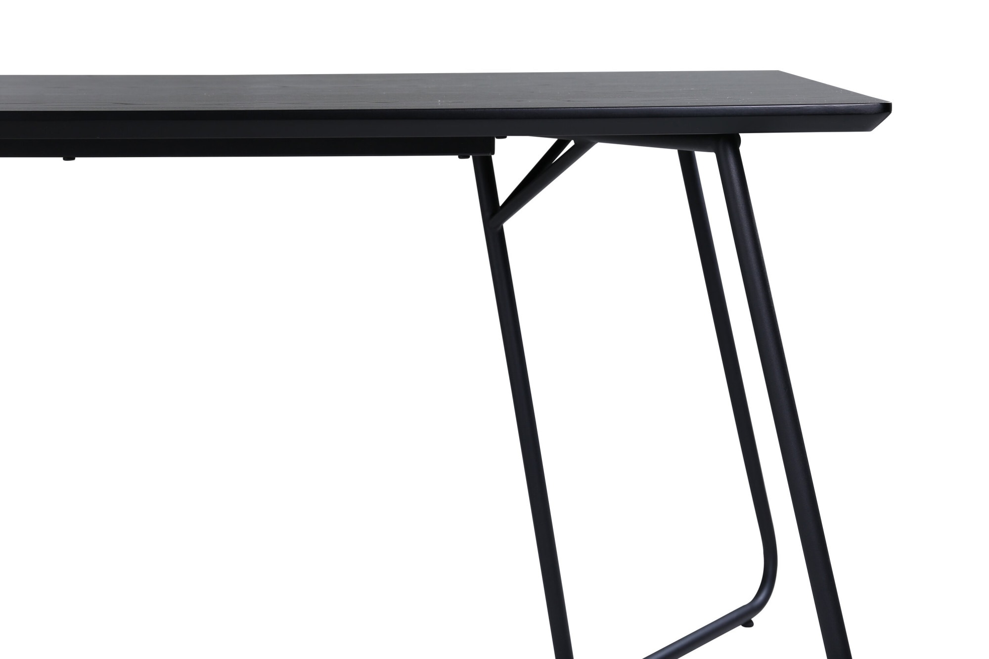 Venture Home Esstisch »Petra, rechteckiger Esstisch mit Holzfurnier, 190 × 90 cm« Esszimmertisch, MDF, Holzfurnier-Optik, Eisenbeine, rechteckig, modern