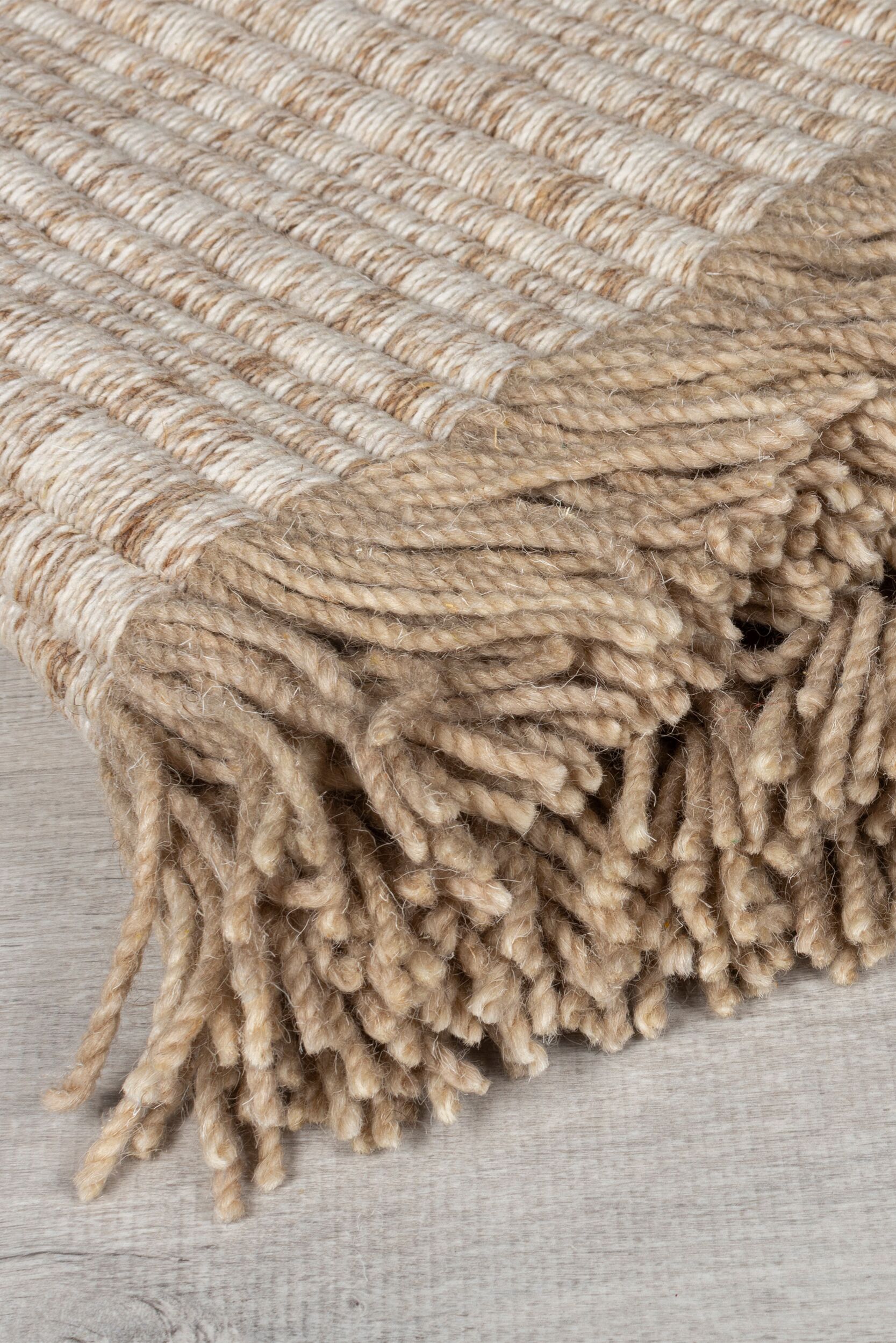 Thumbnail - FLAIR RUGS Teppich "Rene" rechteckig 4 mm Höhe aus gewebter Wolle