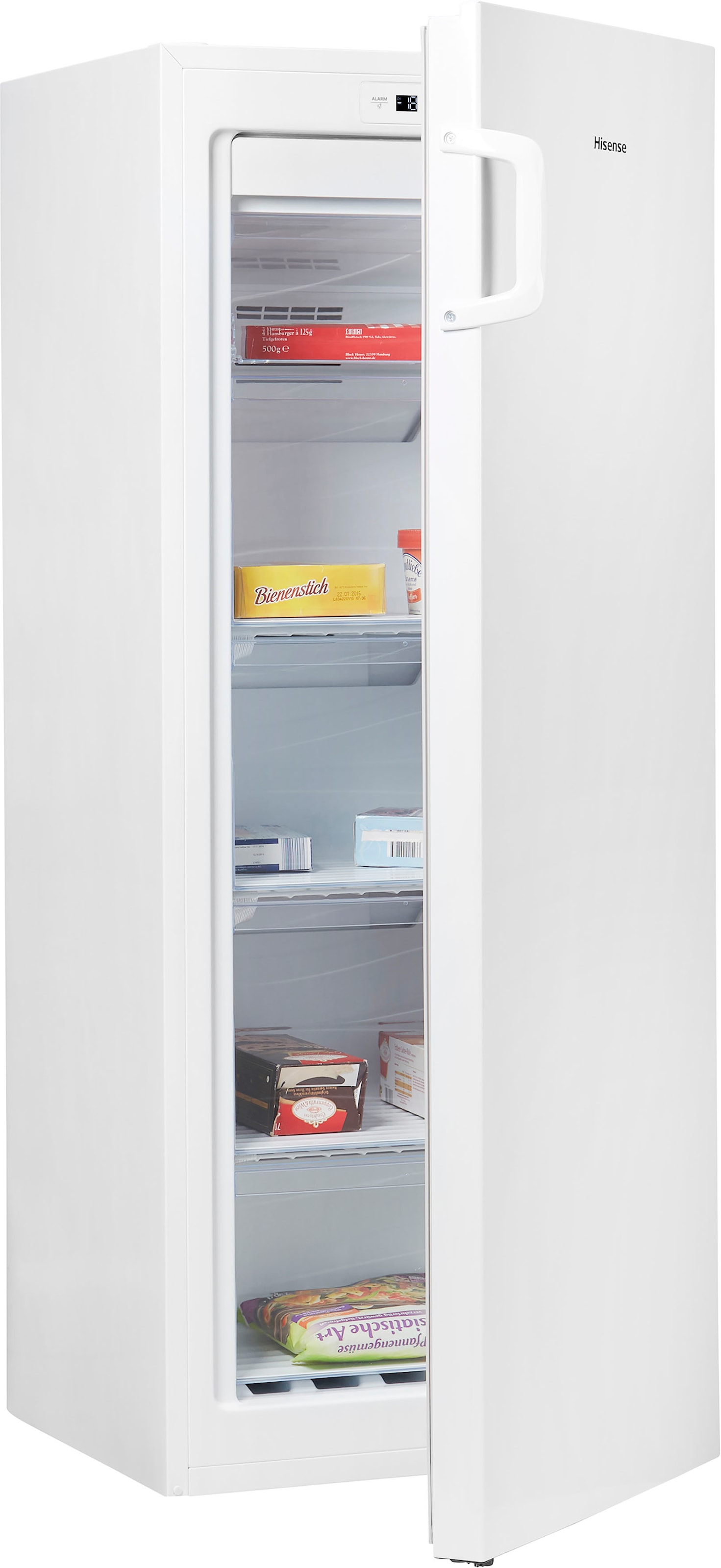 Hisense Weiß Gefrierschrank Nofrost "Fv191n4aw2" 1434 Cm Hoch 55 Cm Breit Led-Display & Nofrost - Nie Wieder Abtauen von Baur