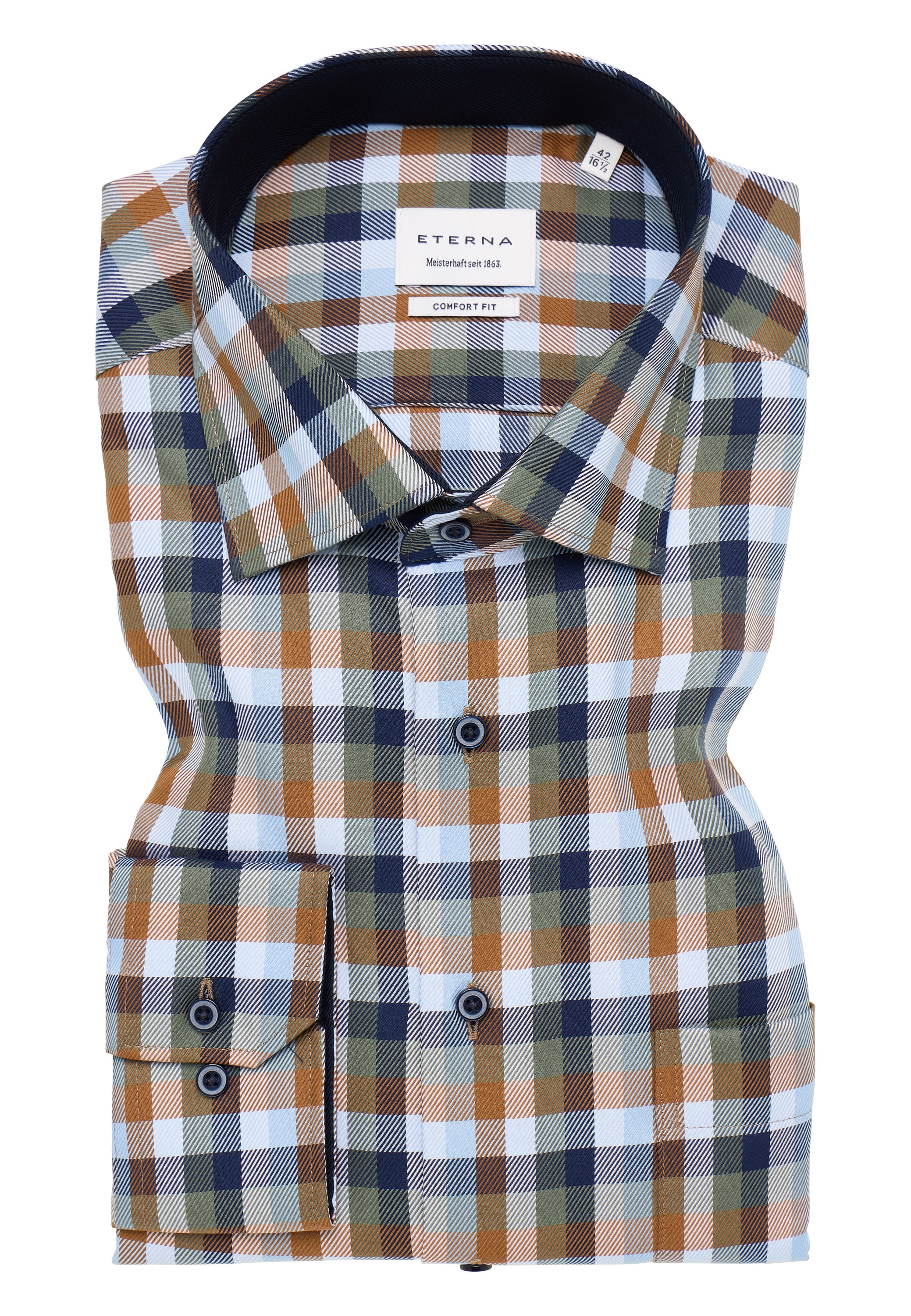 Eterna Langarmhemd »COMFORT FIT«, NON IRON (bügelfrei)