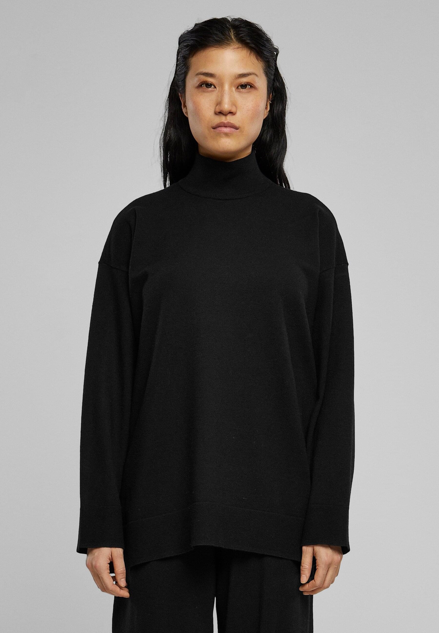 URBAN CLASSICS Rundhalspullover »Urban Classics Damen Ladies Knitted Eco Viscose Sweater«, (1 tlg.)