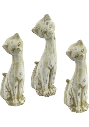 I.GE.A. Tierfigur »Antik-Keramikkatze«, (3er Set) kaufen