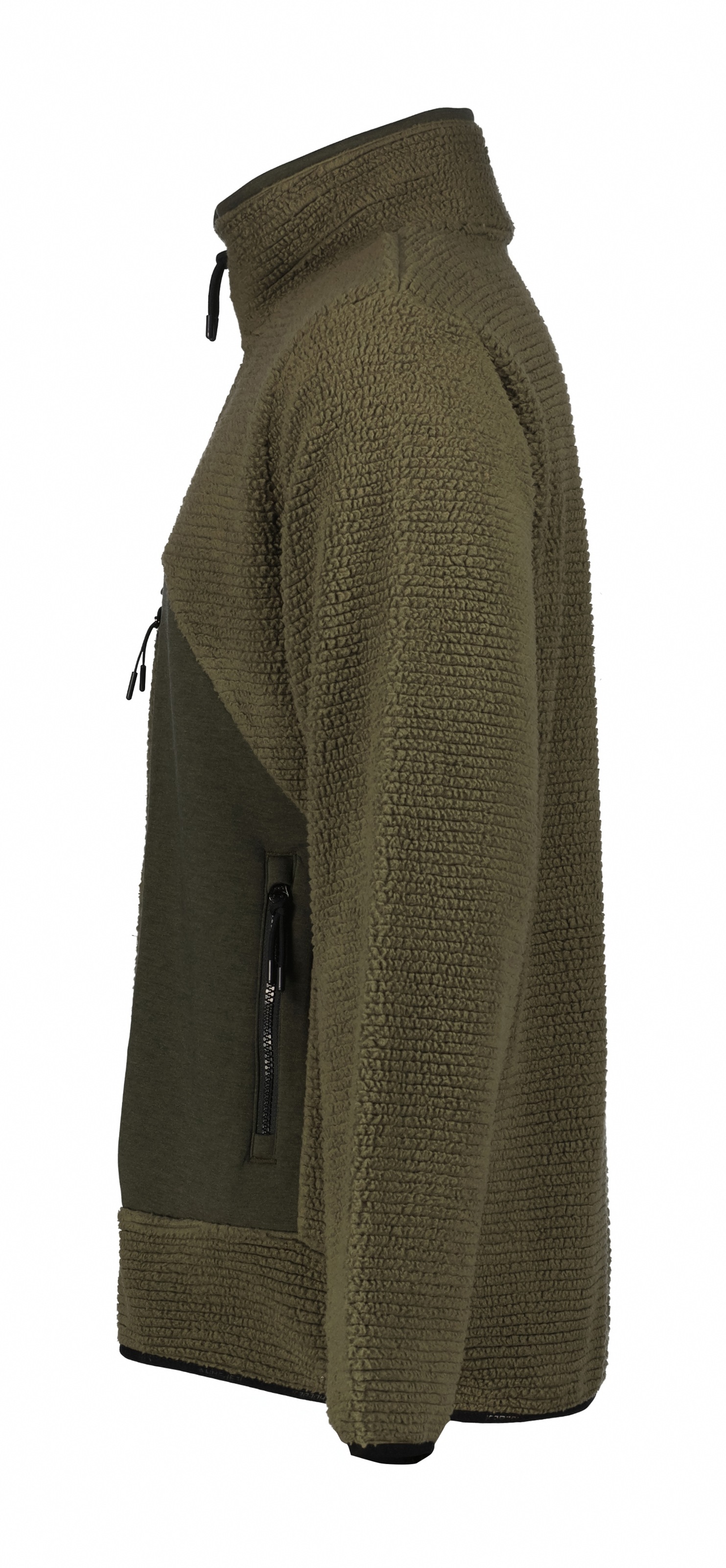 Fleecejacke ICEPEAK "ANAHEIM", Herren, Gr. S, schwarz olive, Obermaterial: 100% Polyester, Jacken Fleecejacke, mit Stehkragen, mit Reißverschlusstaschen, normale Passform 3